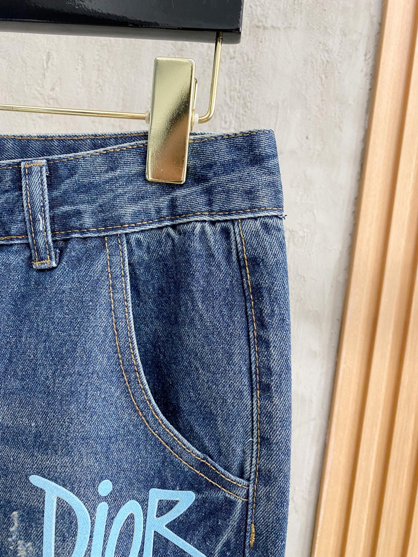 Dior Male Jeans Denim Slim Fit