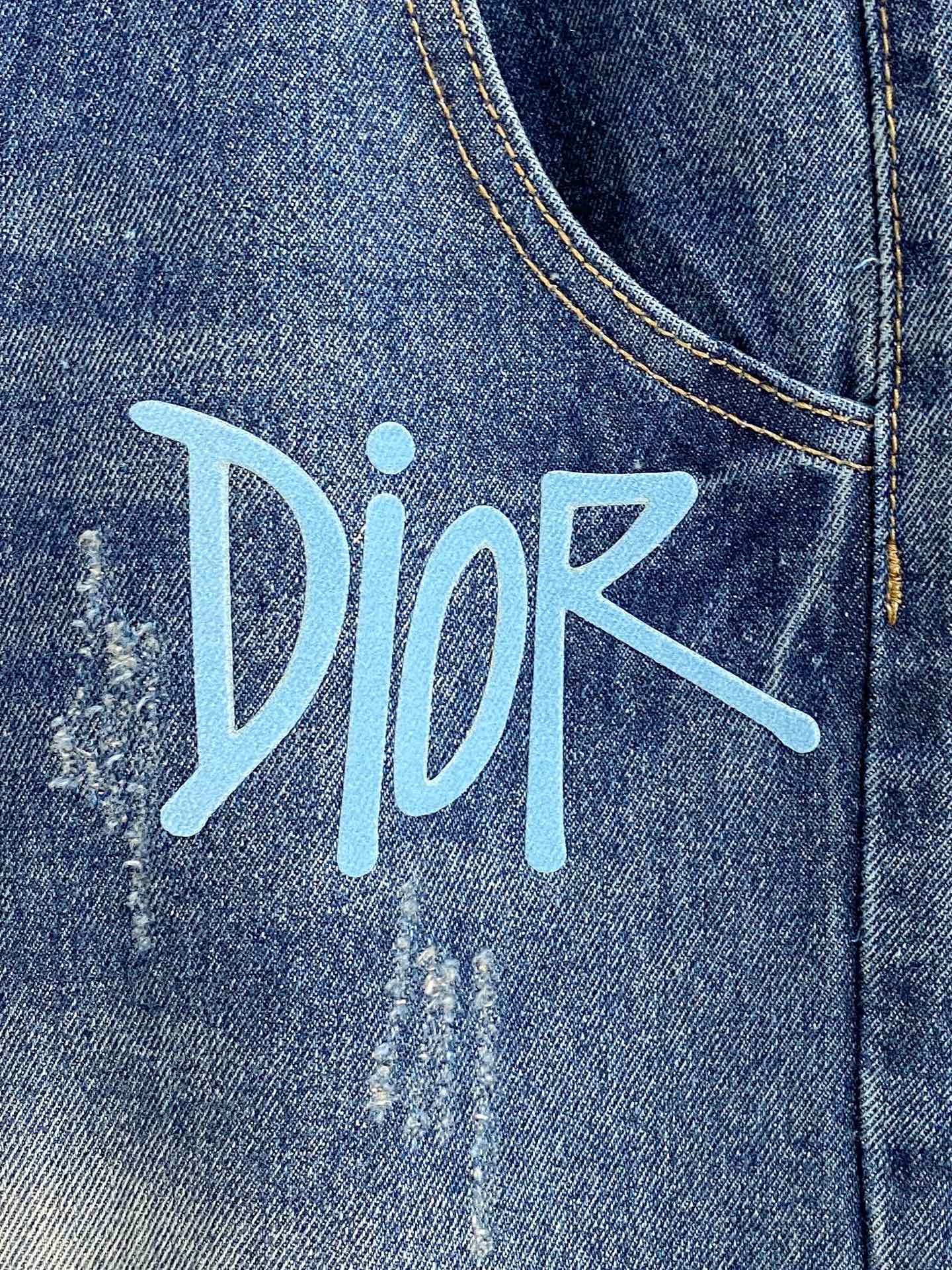 Dior Male Jeans Denim Slim Fit