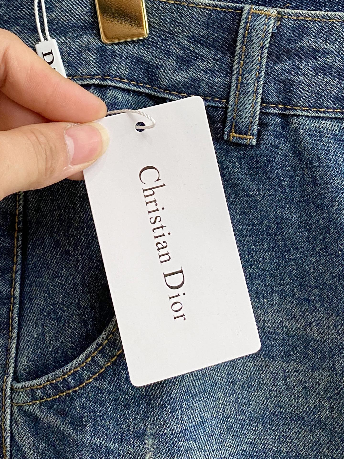 Dior Male Jeans Denim Slim Fit