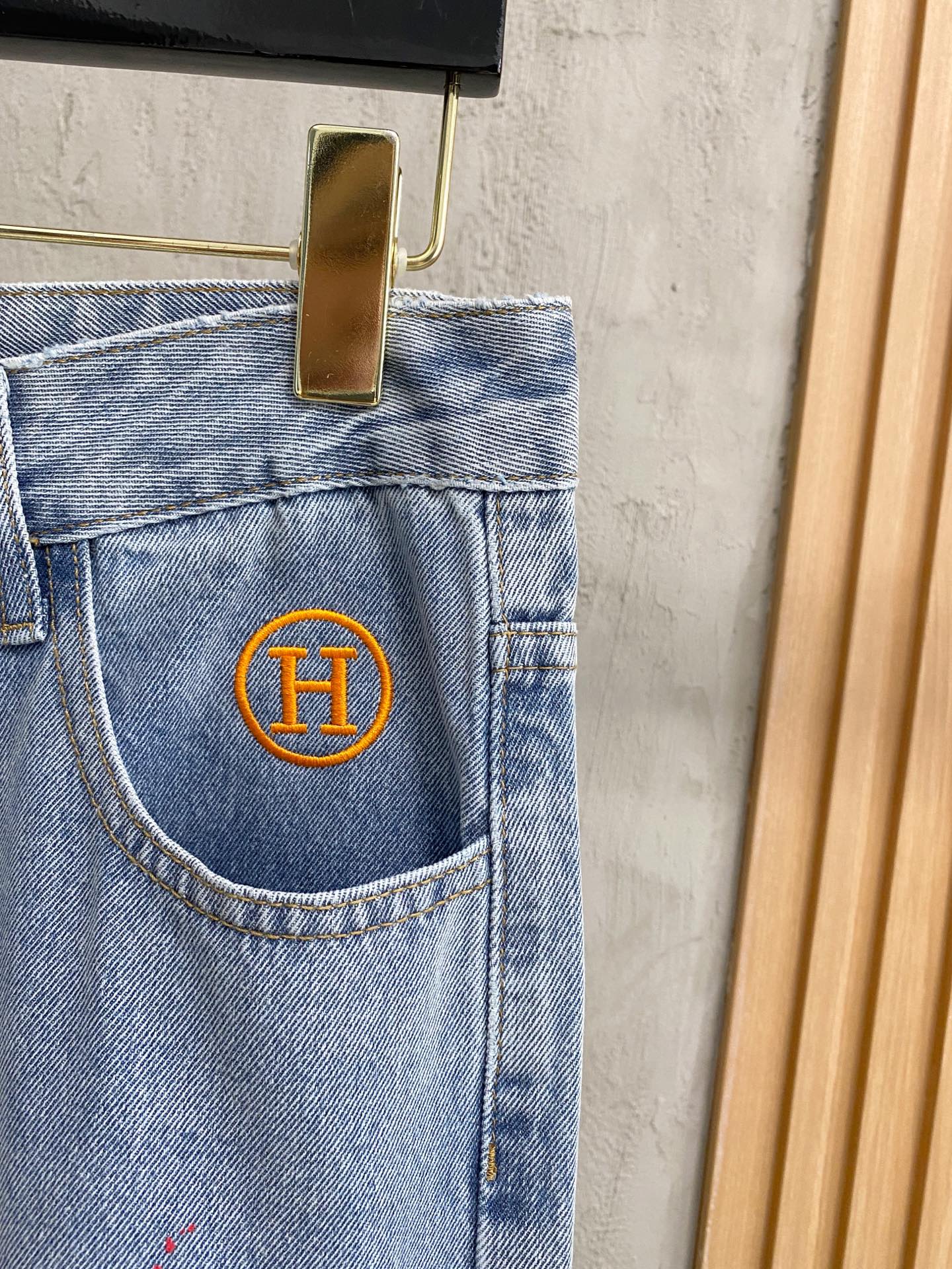 Hermès Male Jeans Denim Slim Fit