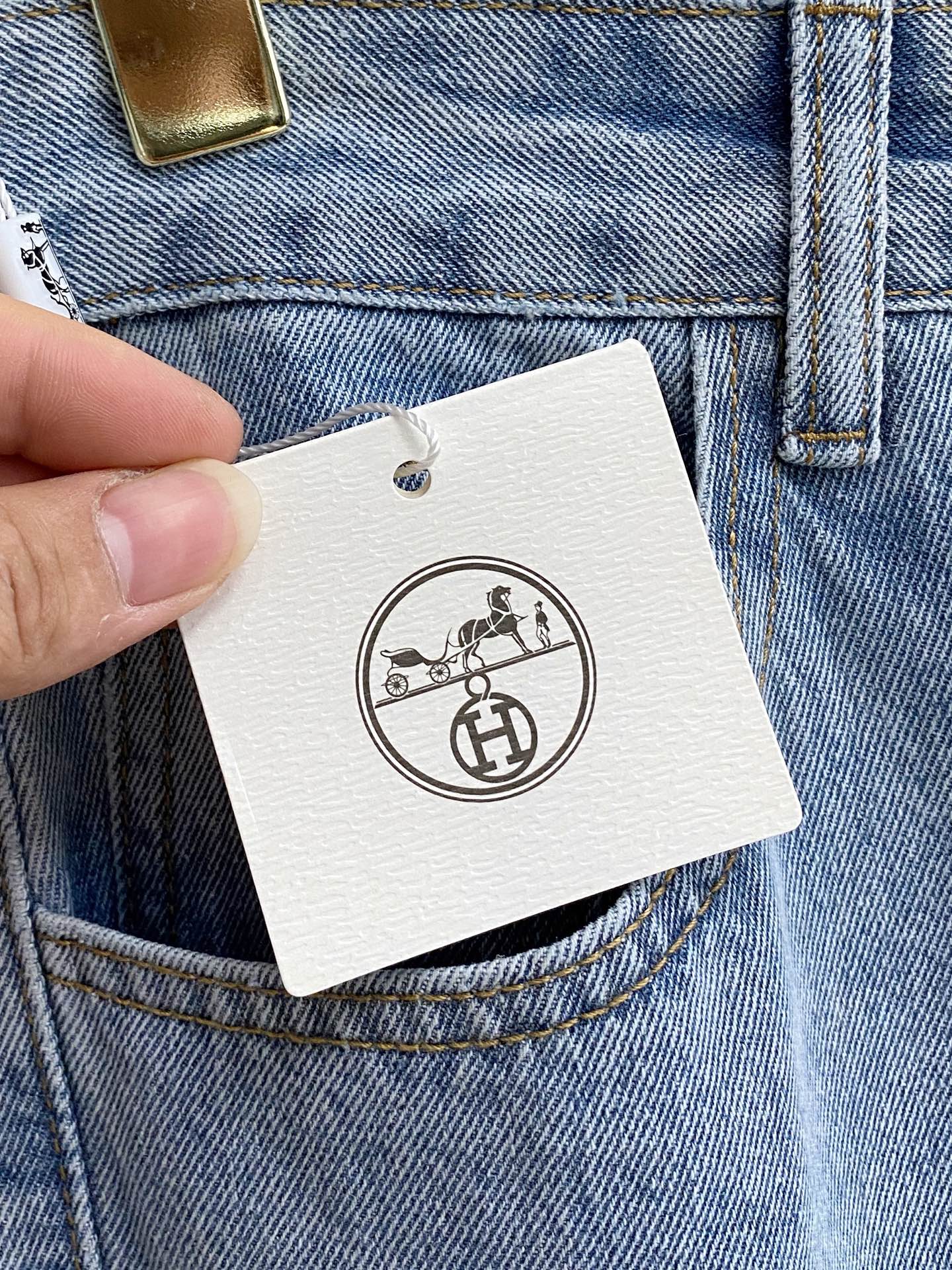 Hermès Male Jeans Denim Slim Fit