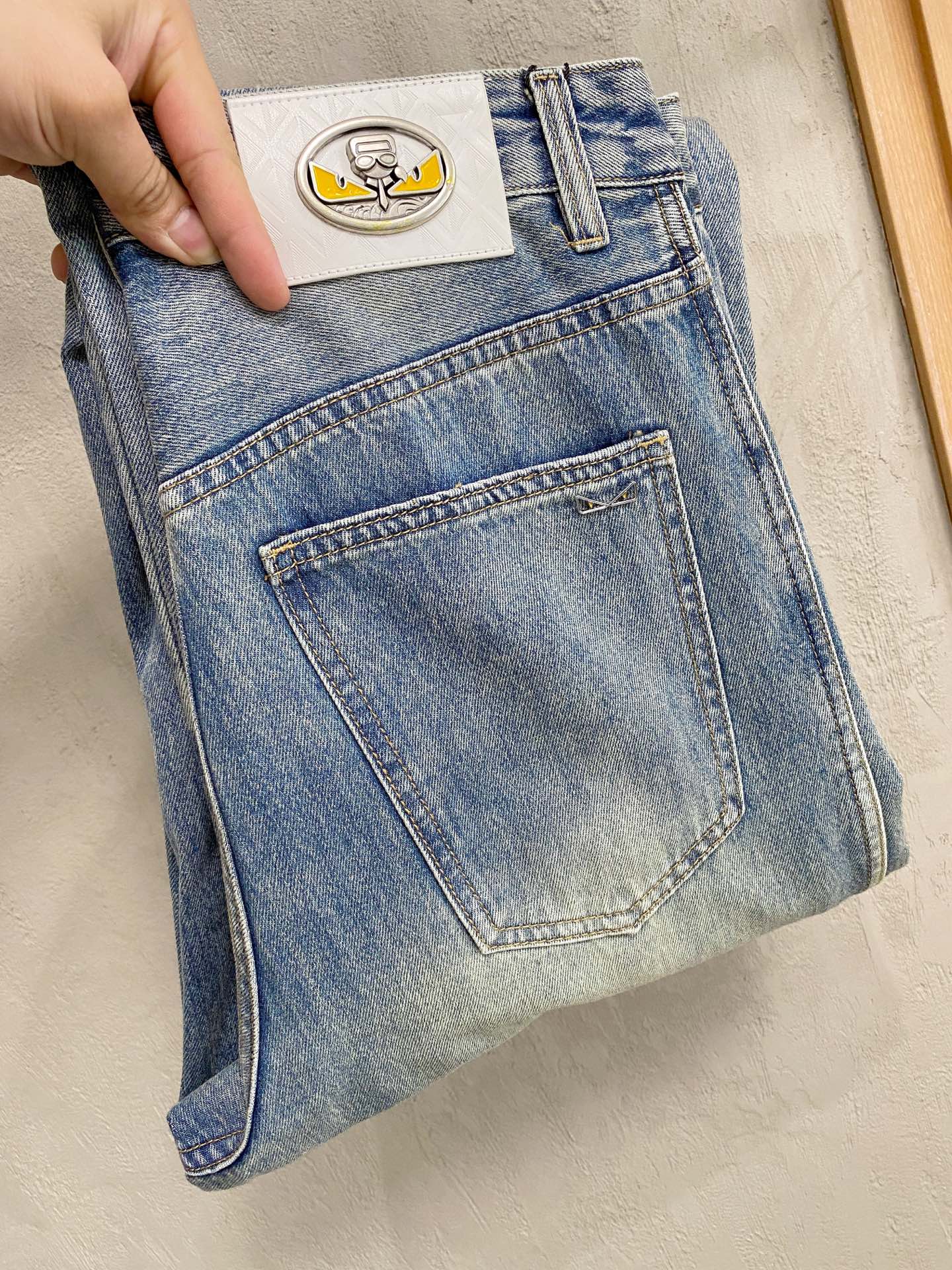 Fendi Male Jeans Denim Slim Fit