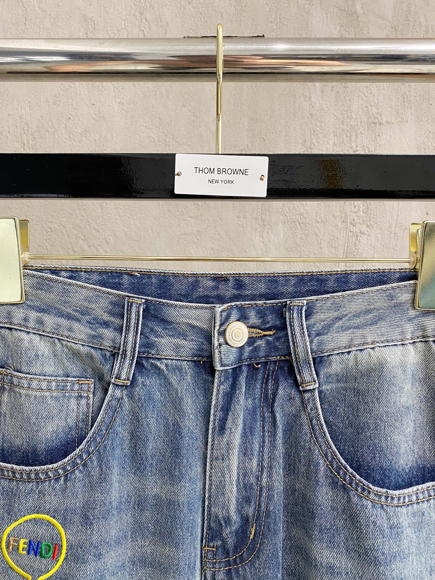 Fendi Male Jeans Denim Slim Fit