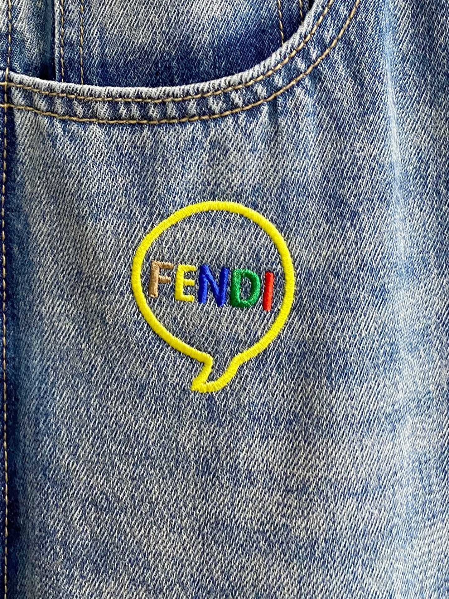 Fendi Male Jeans Denim Slim Fit