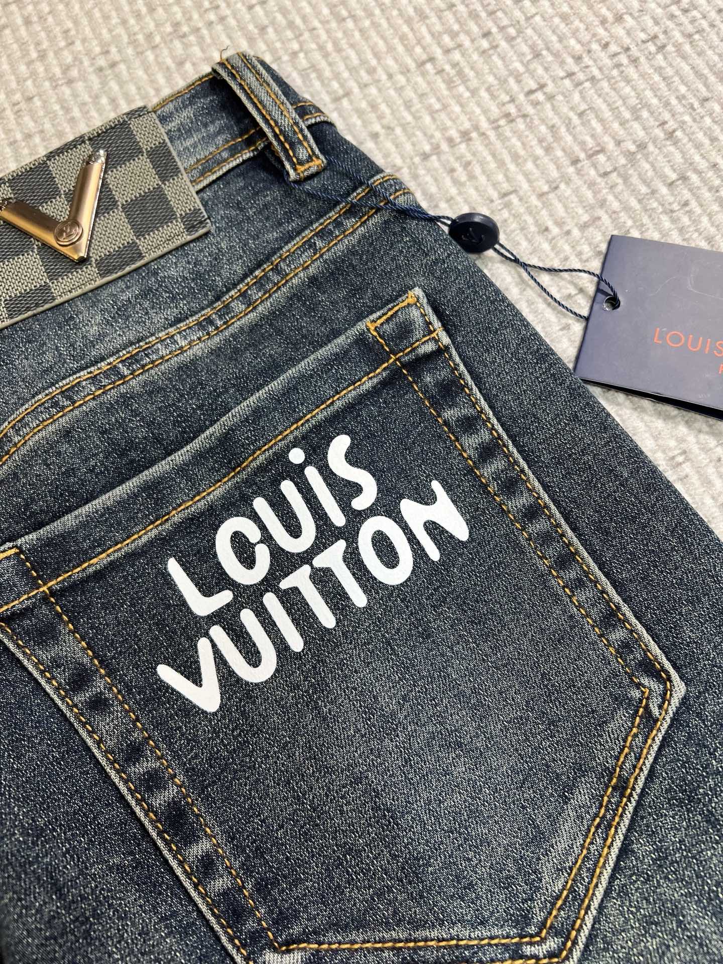 Louis Vuitton Male Jeans Slim Fit L
