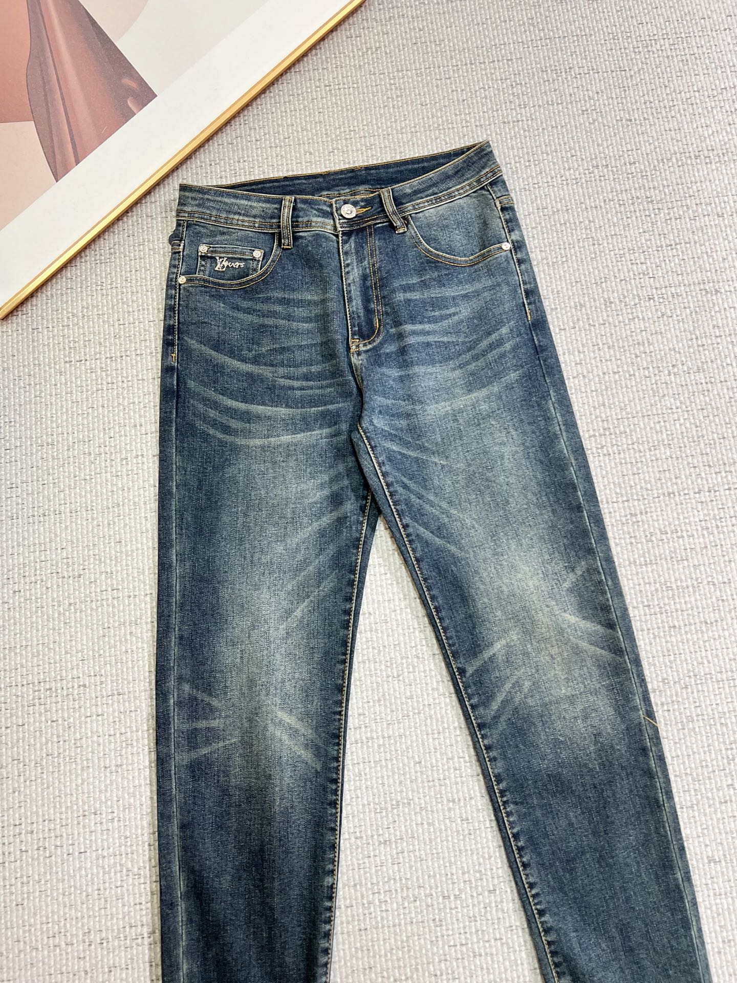 Louis Vuitton Male Jeans Slim Fit L
