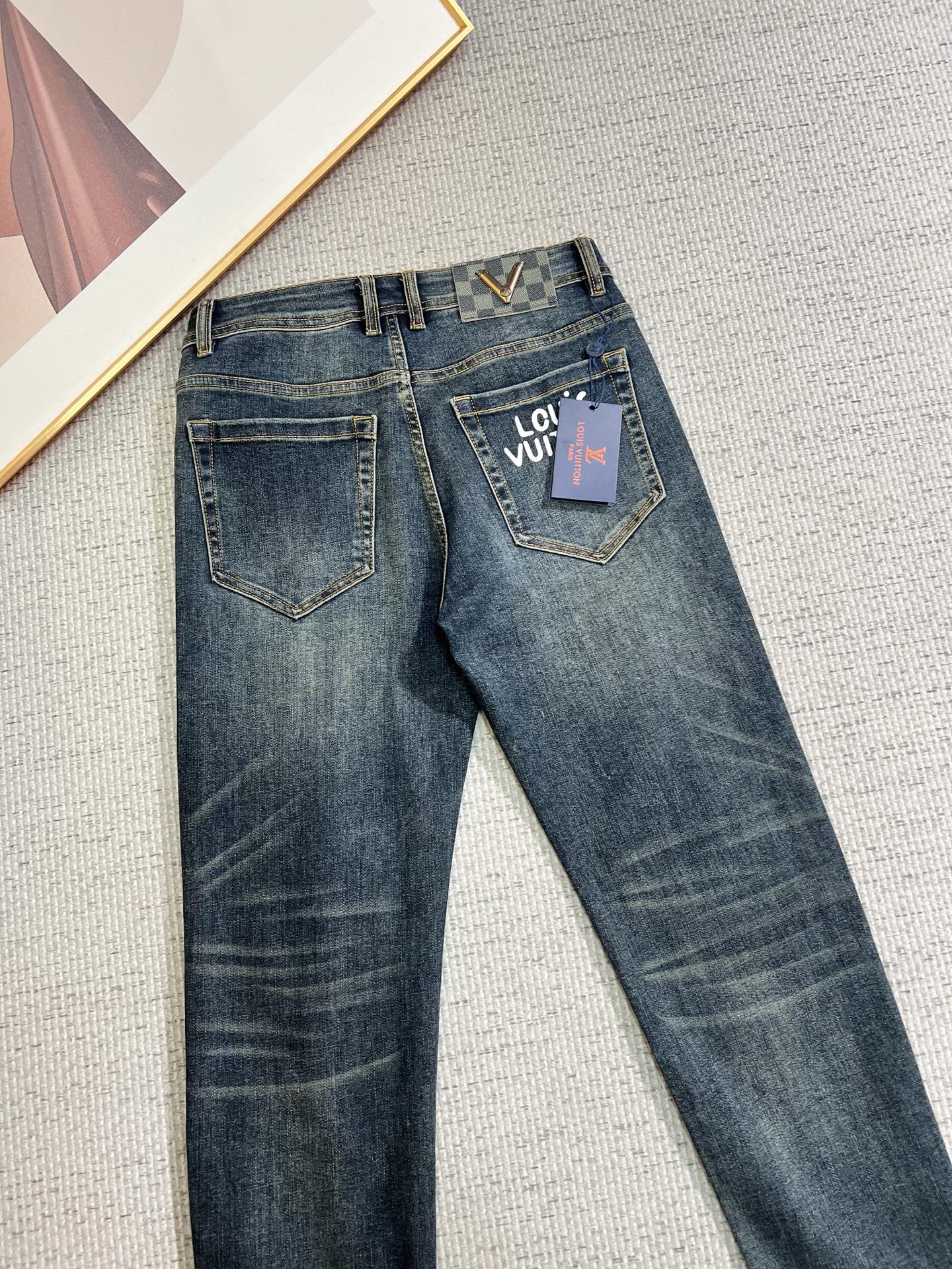 Louis Vuitton Male Jeans Slim Fit L