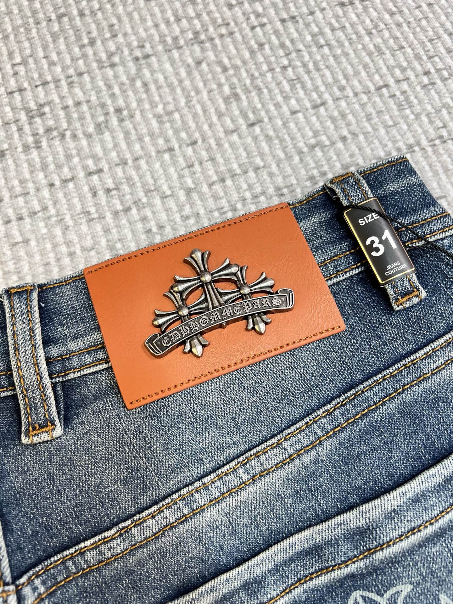 Chrome Hearts Male Jeans Slim Fit