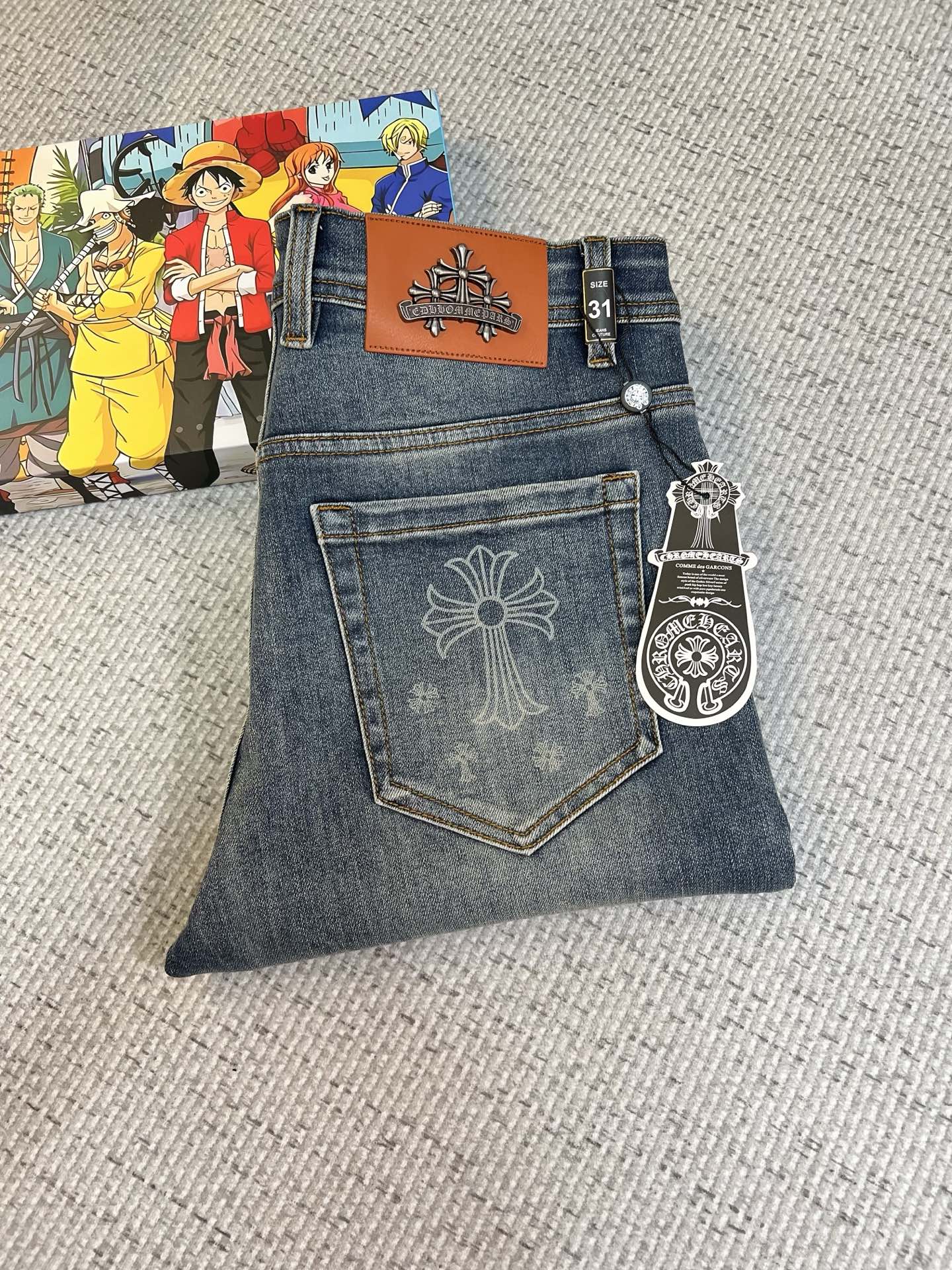 Chrome Hearts Male Jeans Slim Fit