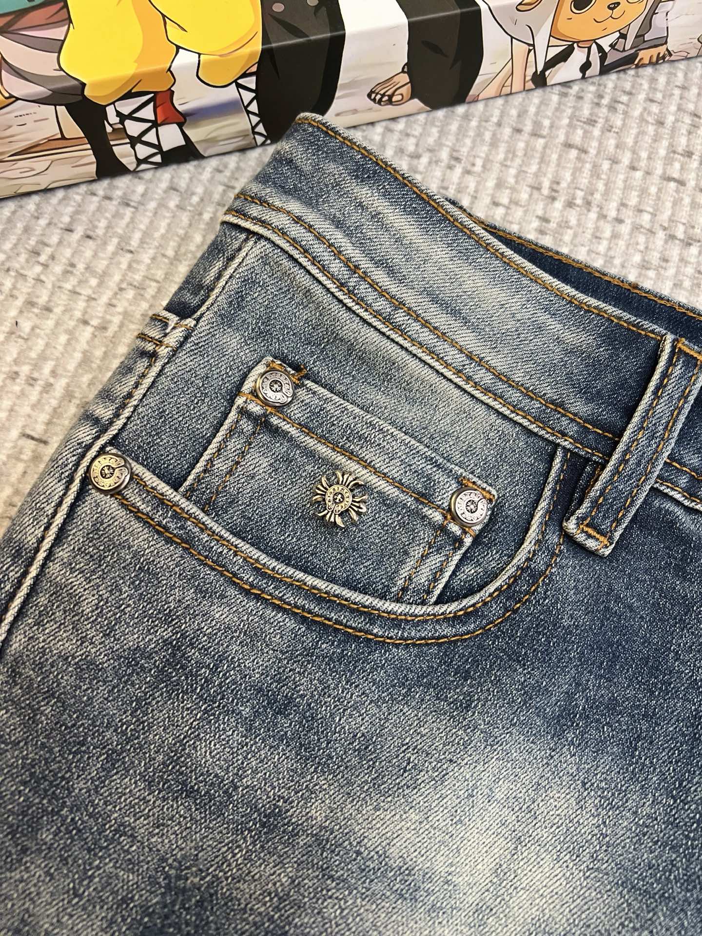 Chrome Hearts Male Jeans Slim Fit