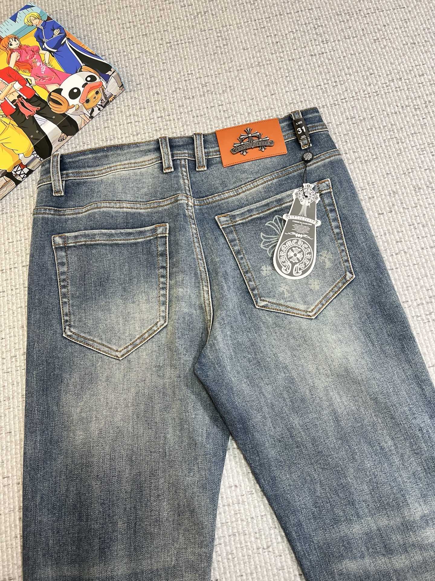 Chrome Hearts Male Jeans Slim Fit