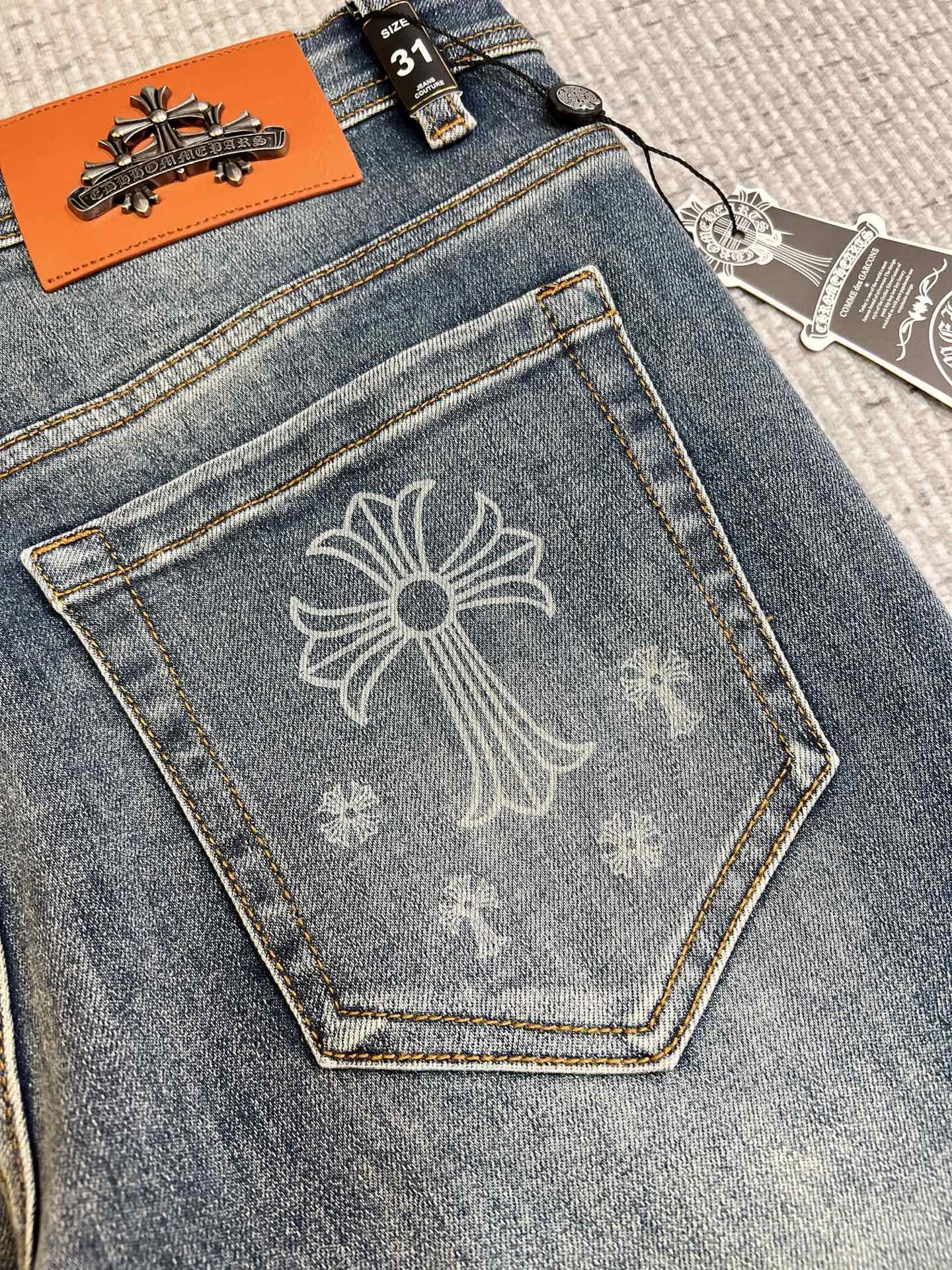 Chrome Hearts Male Jeans Slim Fit