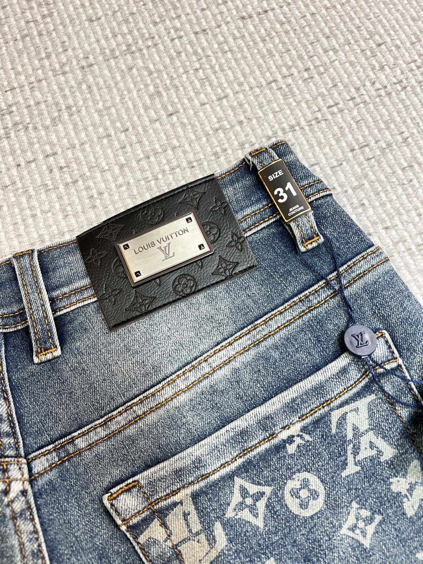 Louis Vuitton Male Jeans Slim Fit L