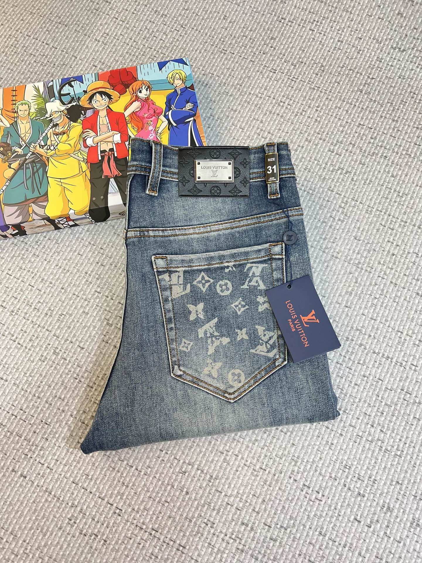 Louis Vuitton Male Jeans Slim Fit L