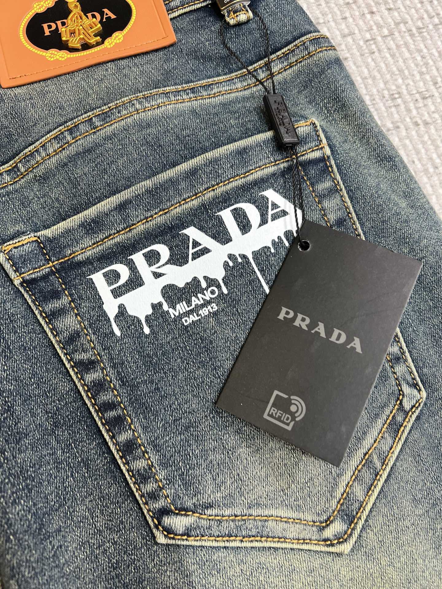 Prada Male Jeans Slim Fit