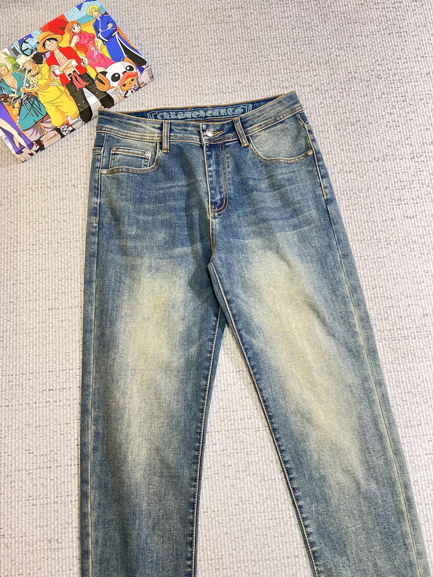 Chrome Hearts Male Jeans Denim Slim Fit