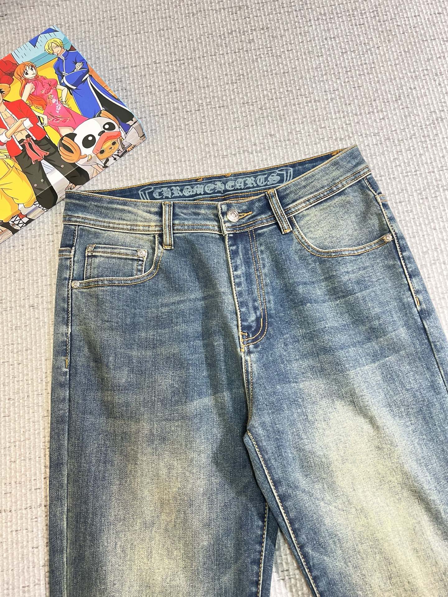 Chrome Hearts Male Jeans Denim Slim Fit