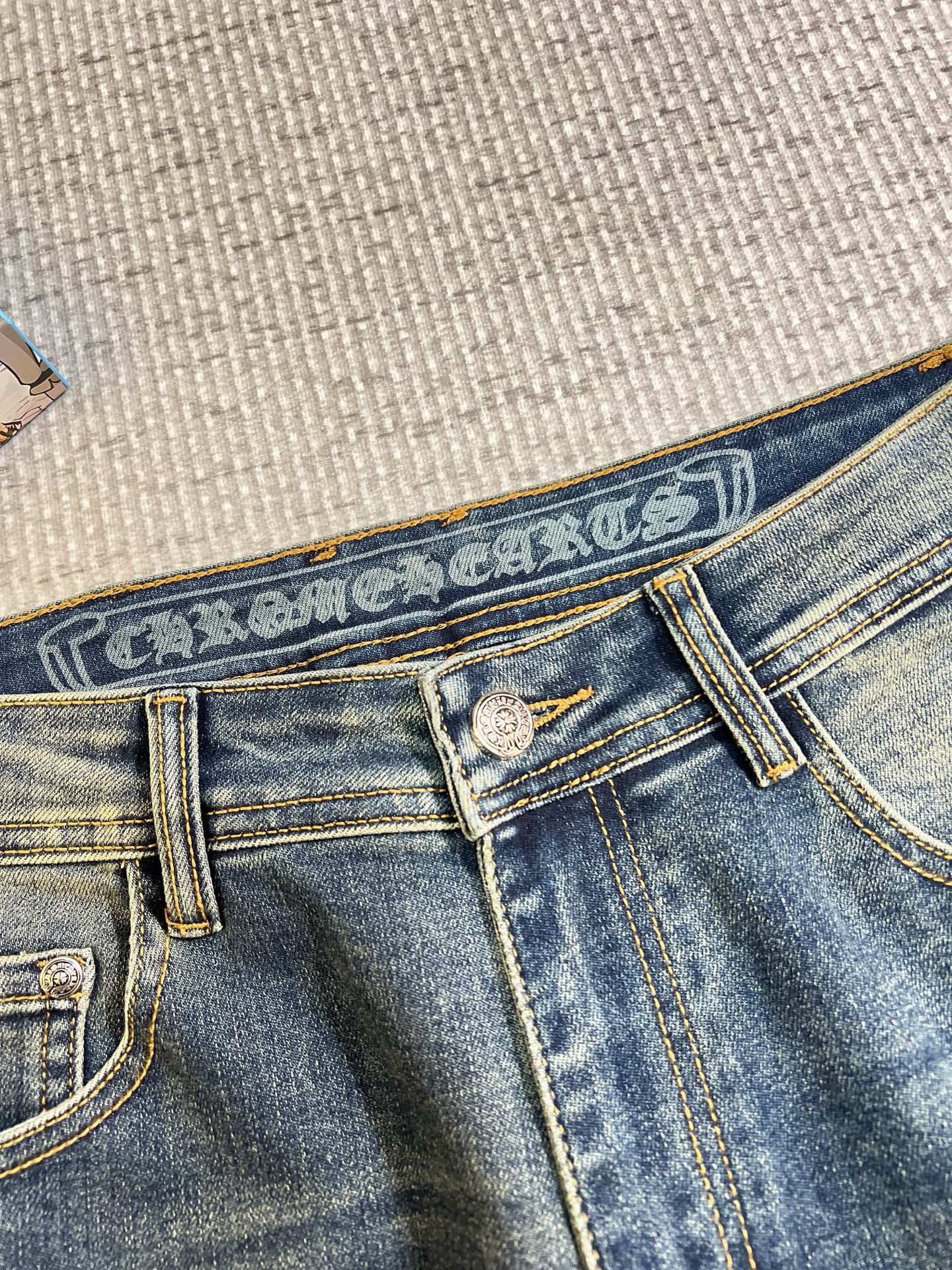 Chrome Hearts Male Jeans Denim Slim Fit