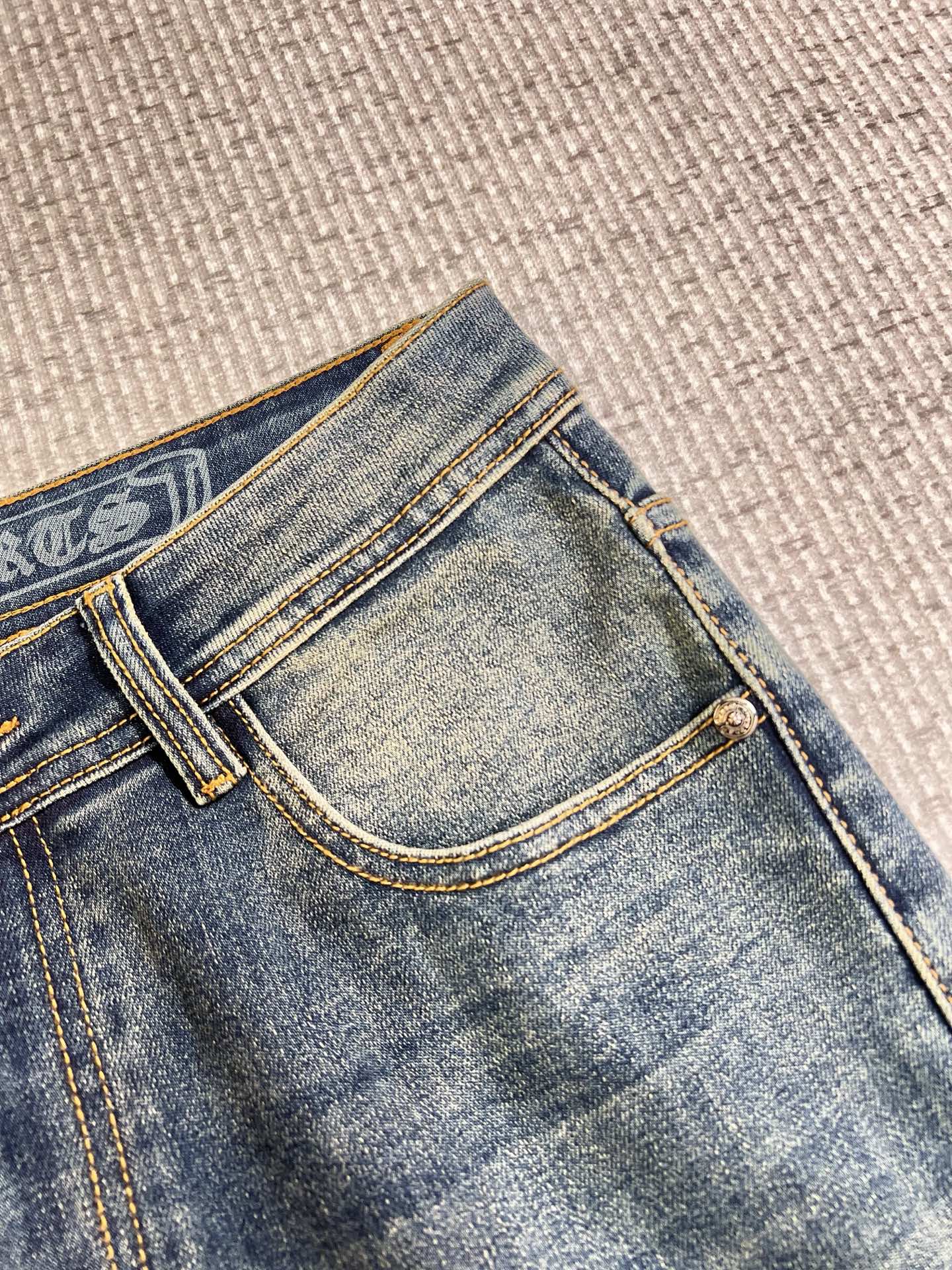 Chrome Hearts Male Jeans Denim Slim Fit