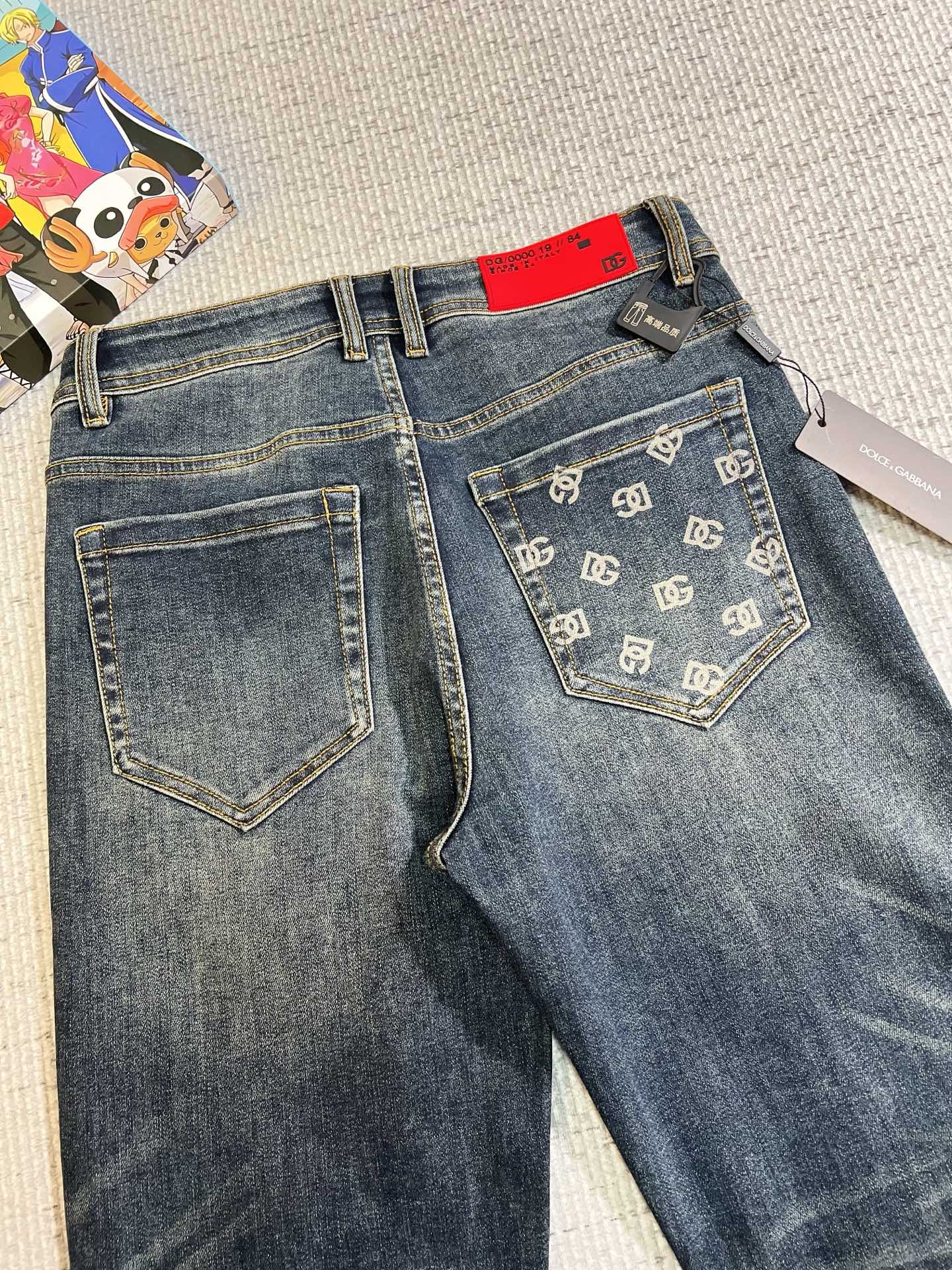 Louis Vuitton Male Jeans Denim Slim Fit