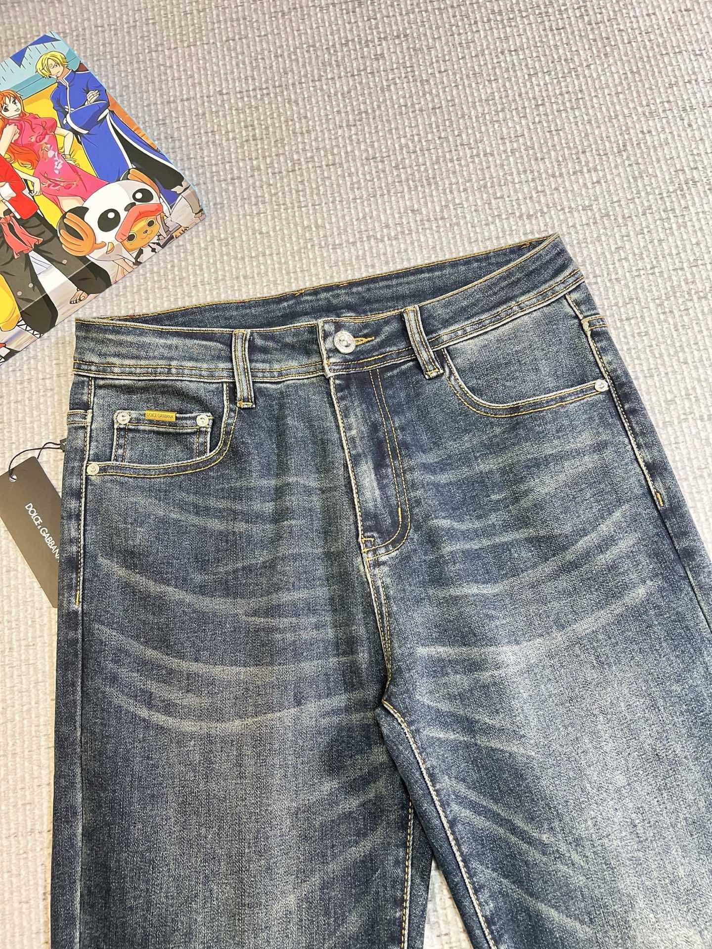 Louis Vuitton Male Jeans Denim Slim Fit
