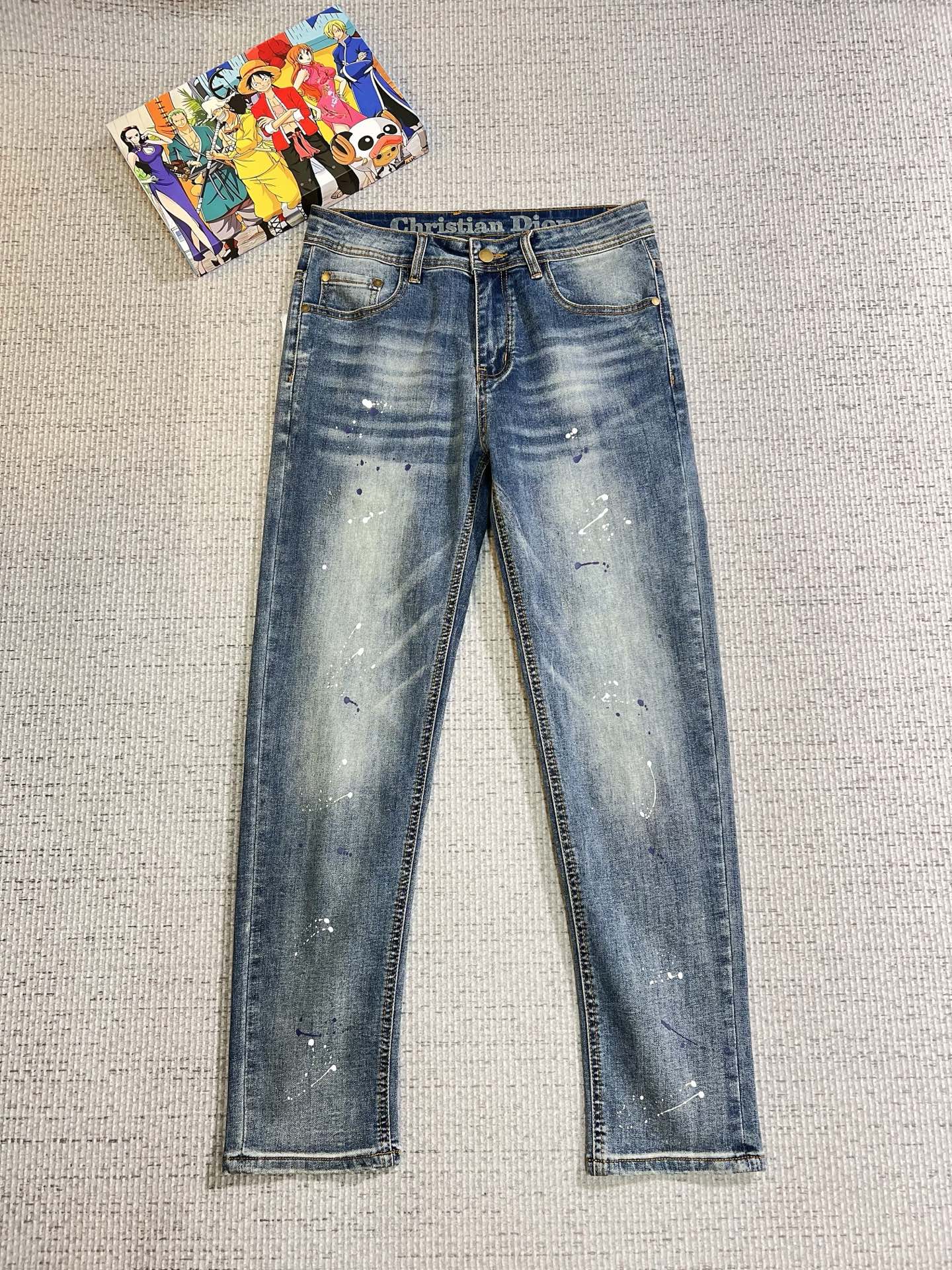 Dior Male Jeans Denim Slim Fit