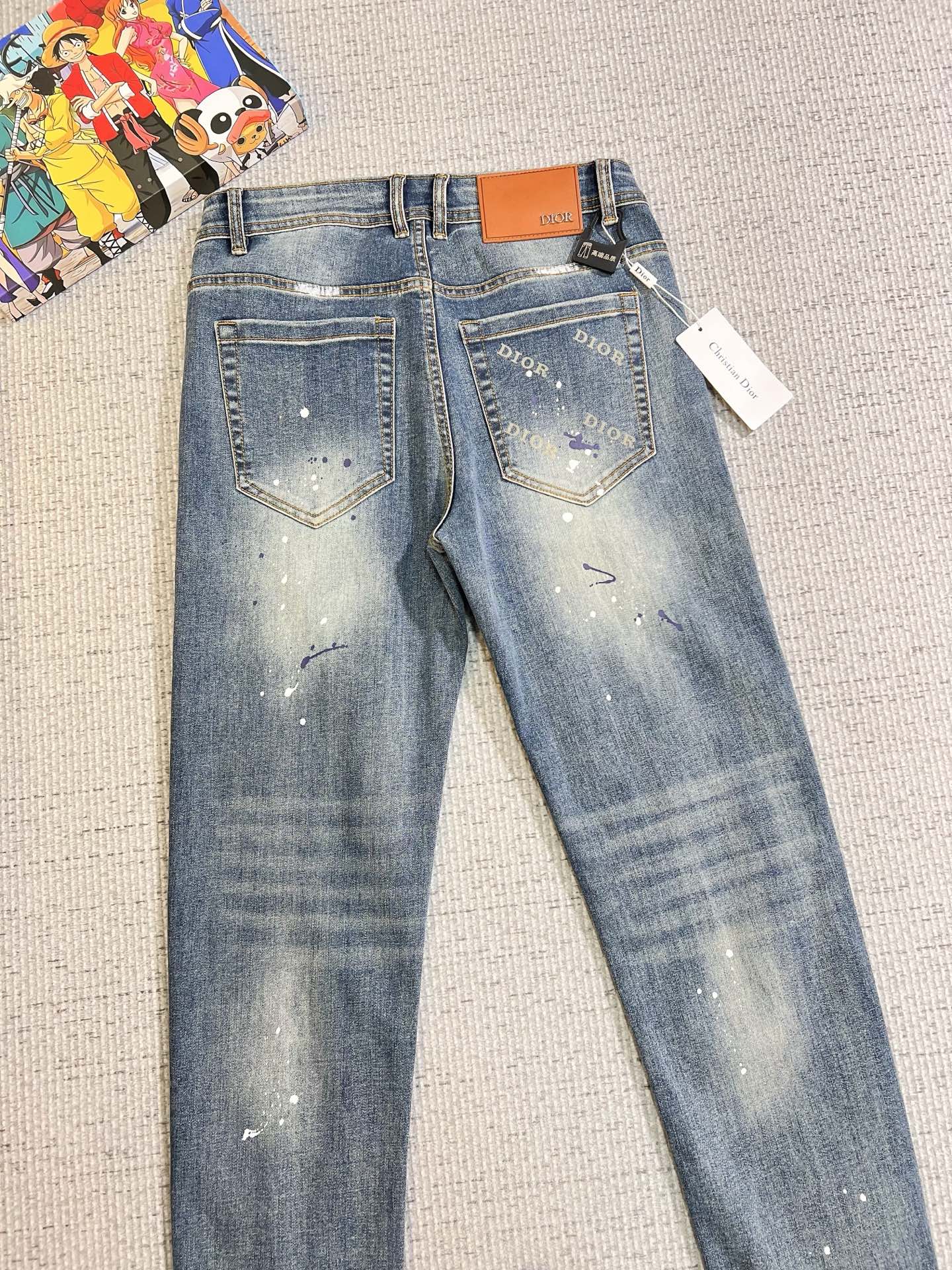 Dior Male Jeans Denim Slim Fit