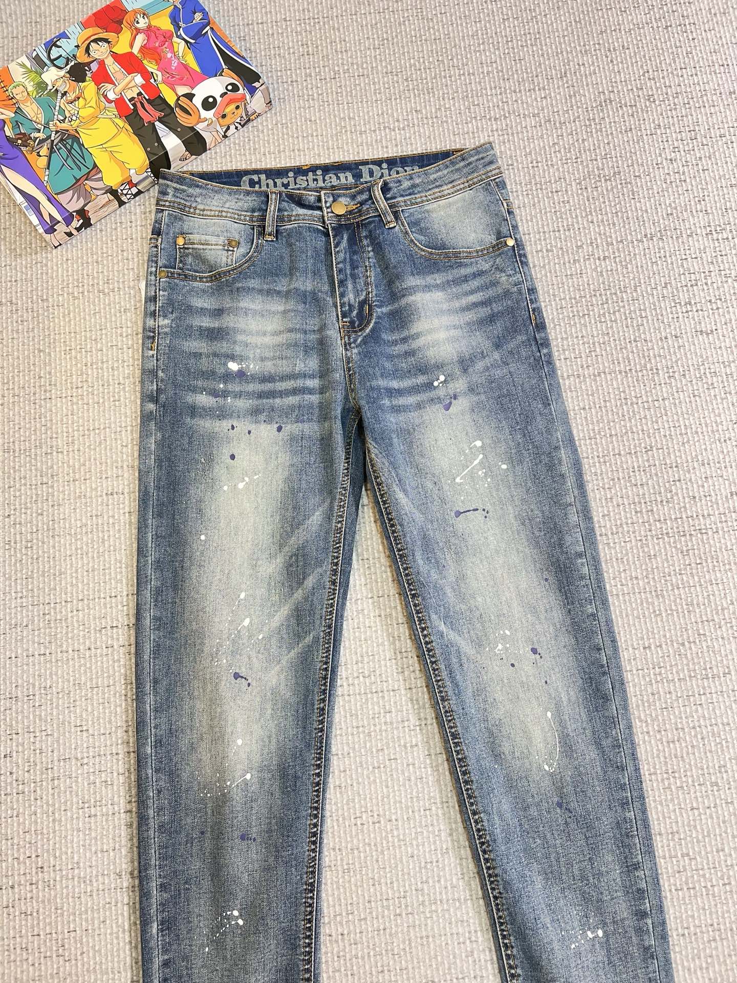 Dior Male Jeans Denim Slim Fit