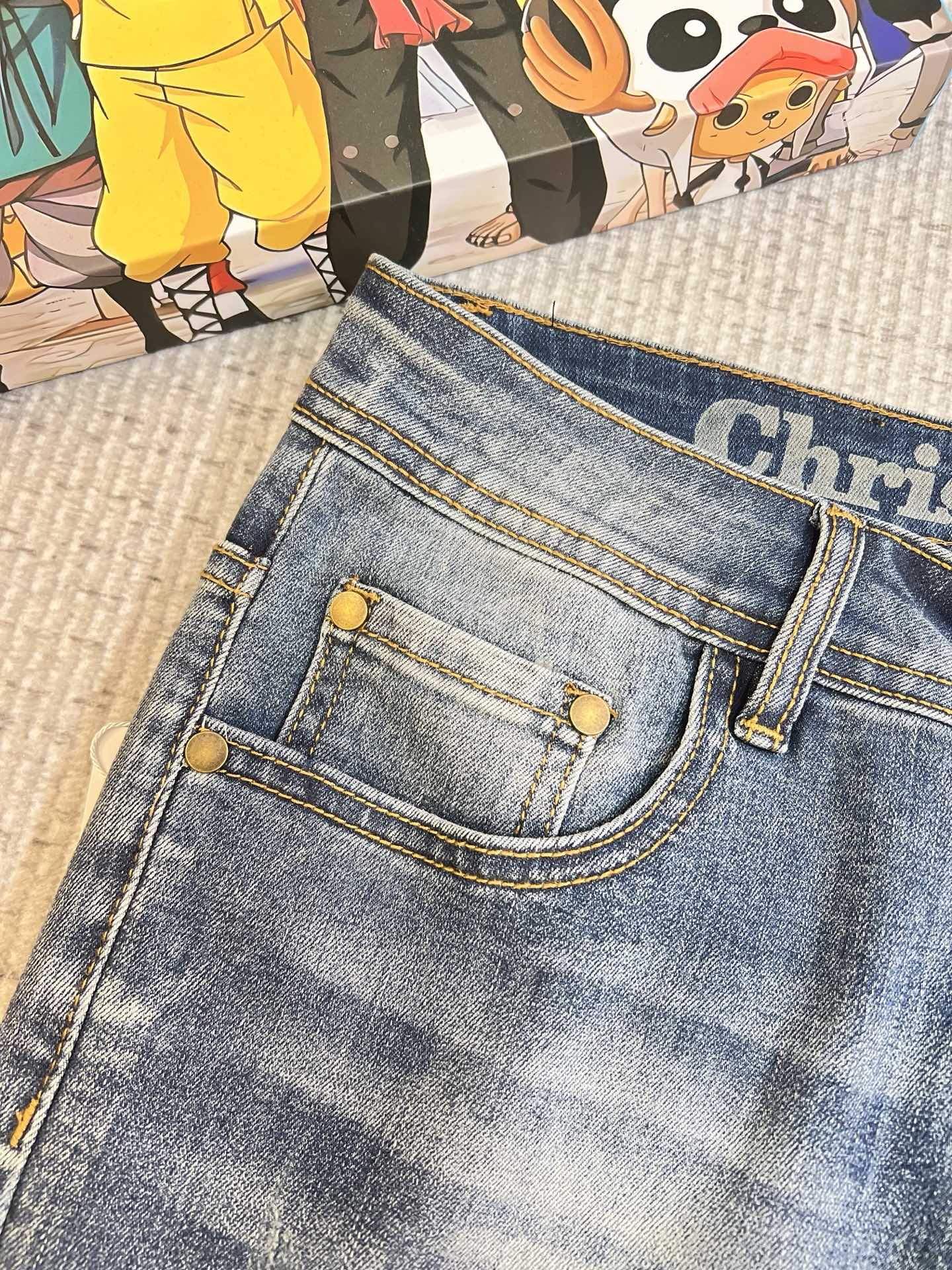 Dior Male Jeans Denim Slim Fit