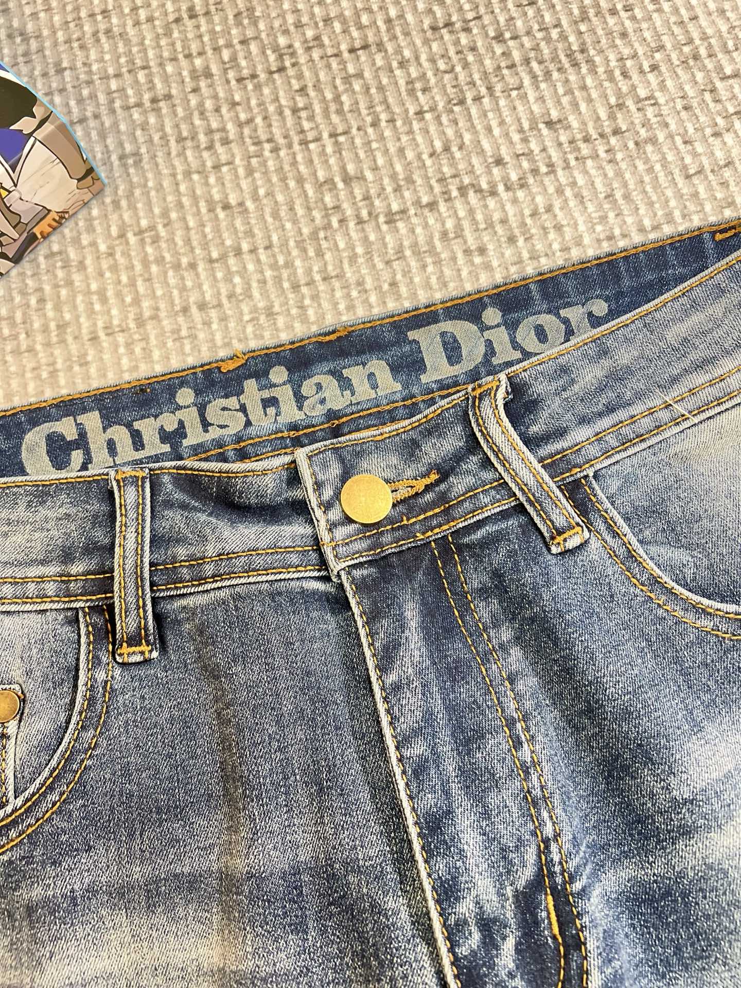 Dior Male Jeans Denim Slim Fit