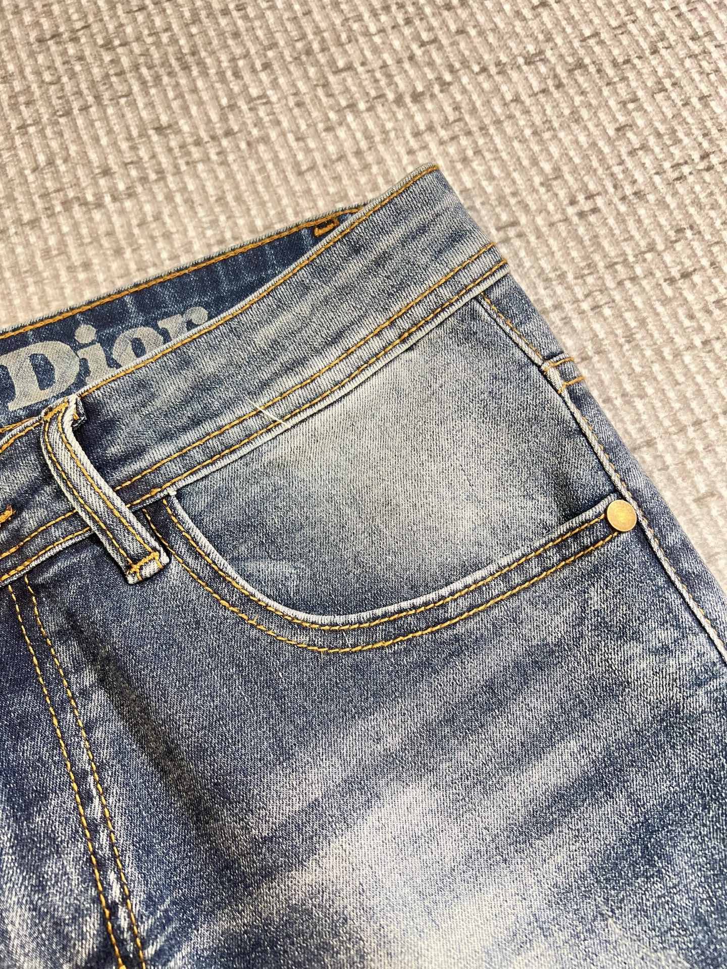 Dior Male Jeans Denim Slim Fit