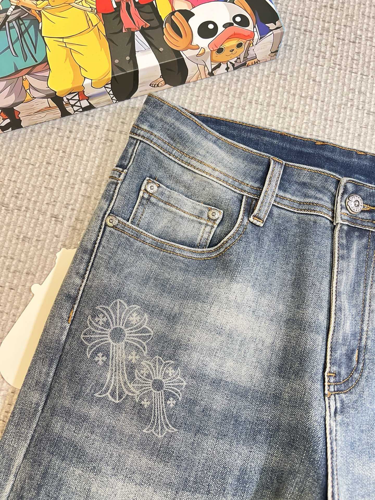 Chrome Hearts Male Jeans Denim Slim Fit