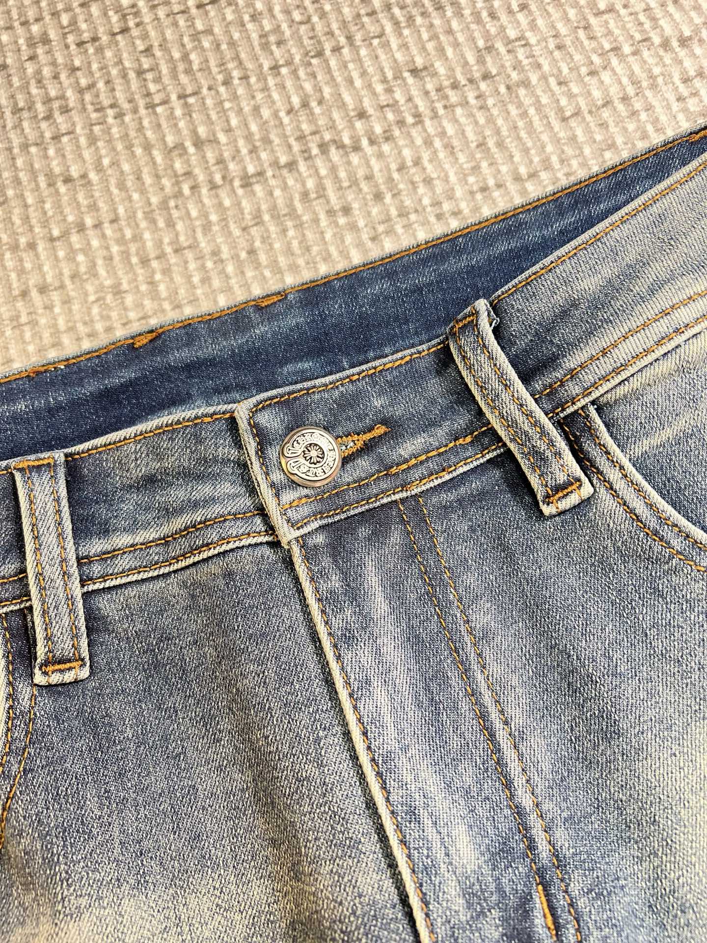 Chrome Hearts Male Jeans Denim Slim Fit