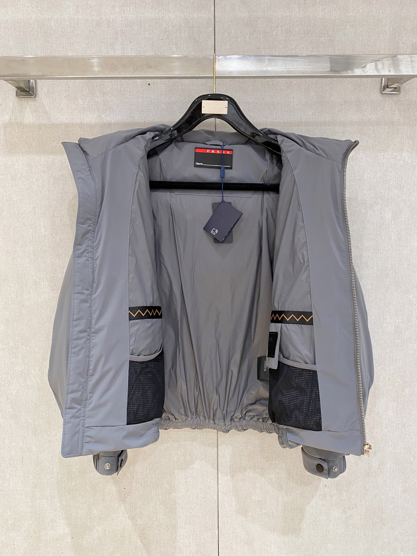 Prada Down Jacket Goose Down Black Hooded S-m-xxxl