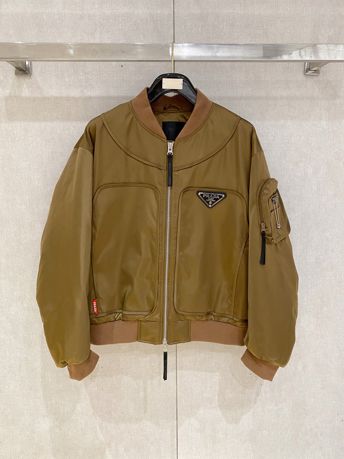 Prada Down Jacket Goose Down Black S-m-xxxl