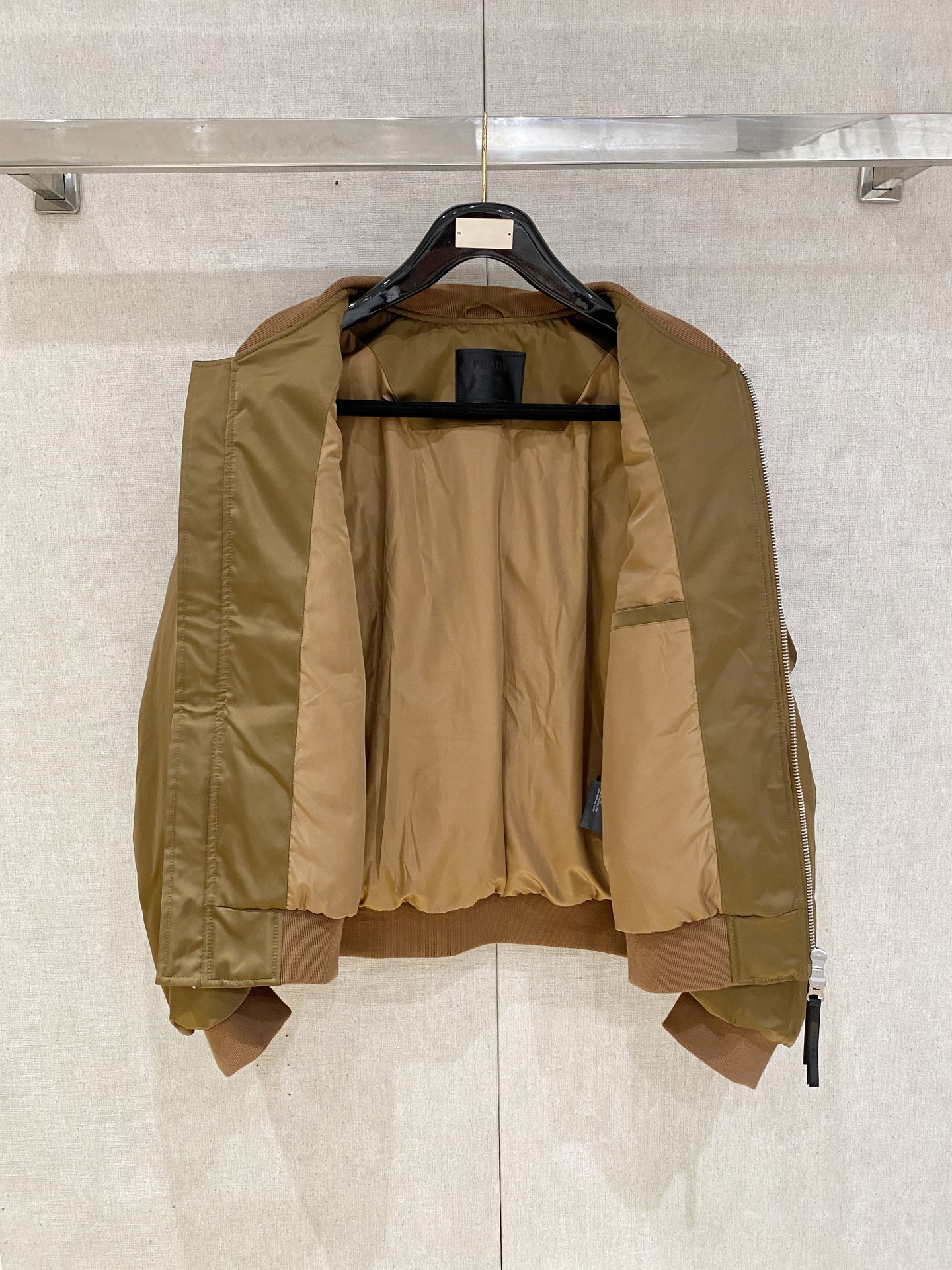 Prada Down Jacket Goose Down Black S-m-xxxl