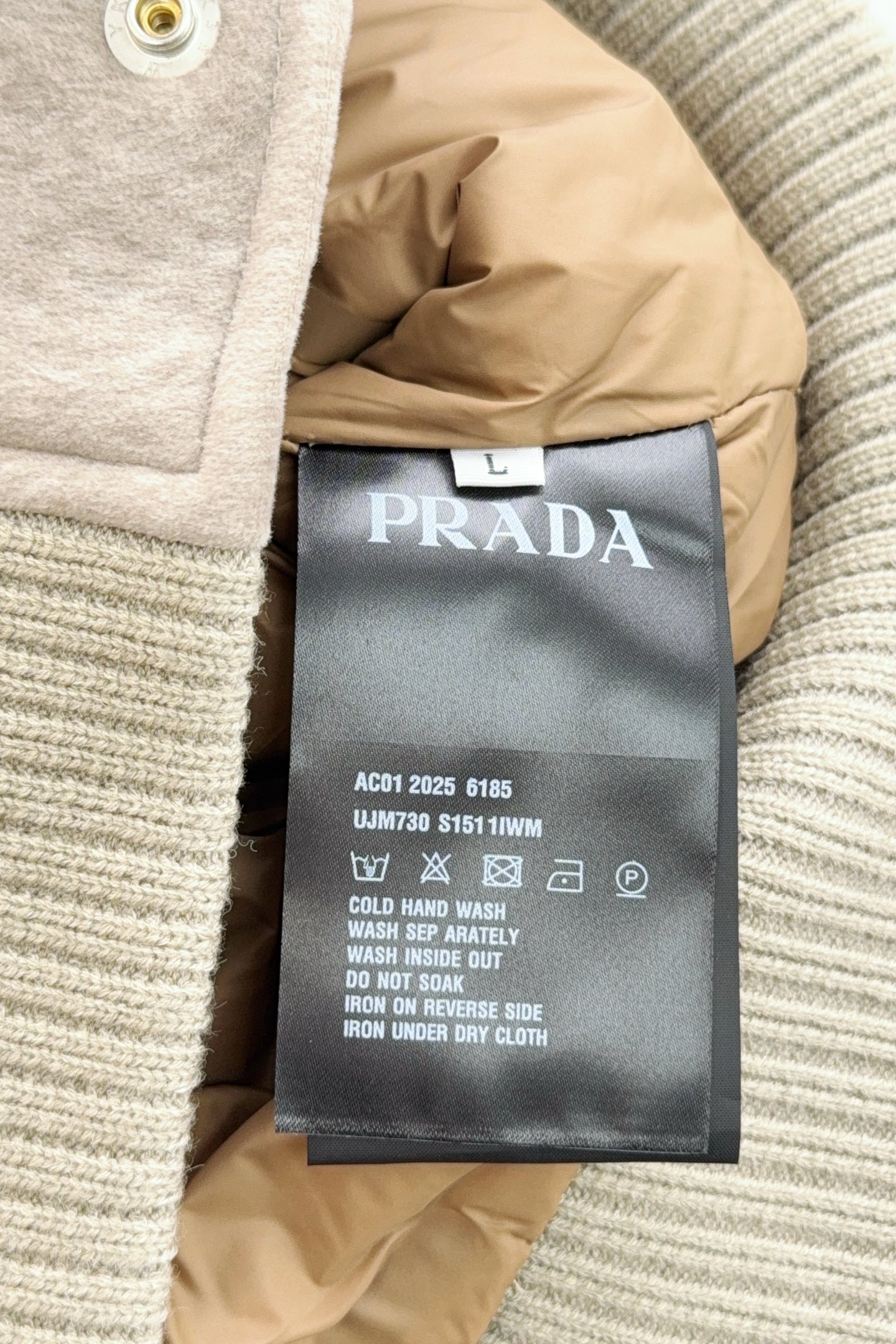Prada Down Jacket Goose Down S-m-xl