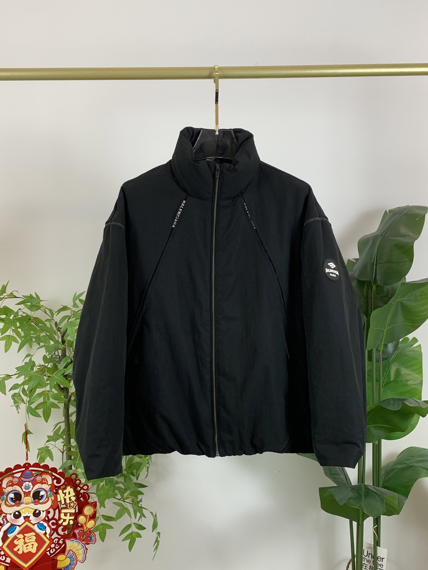 Balenciaga Down Jacket Black M-l-xl