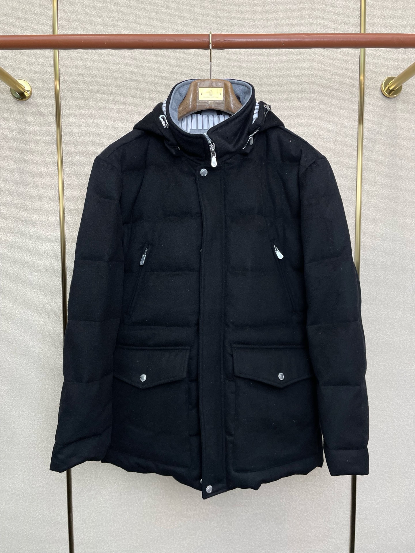 Brunello Cucinelli Down Jacket Hooded L