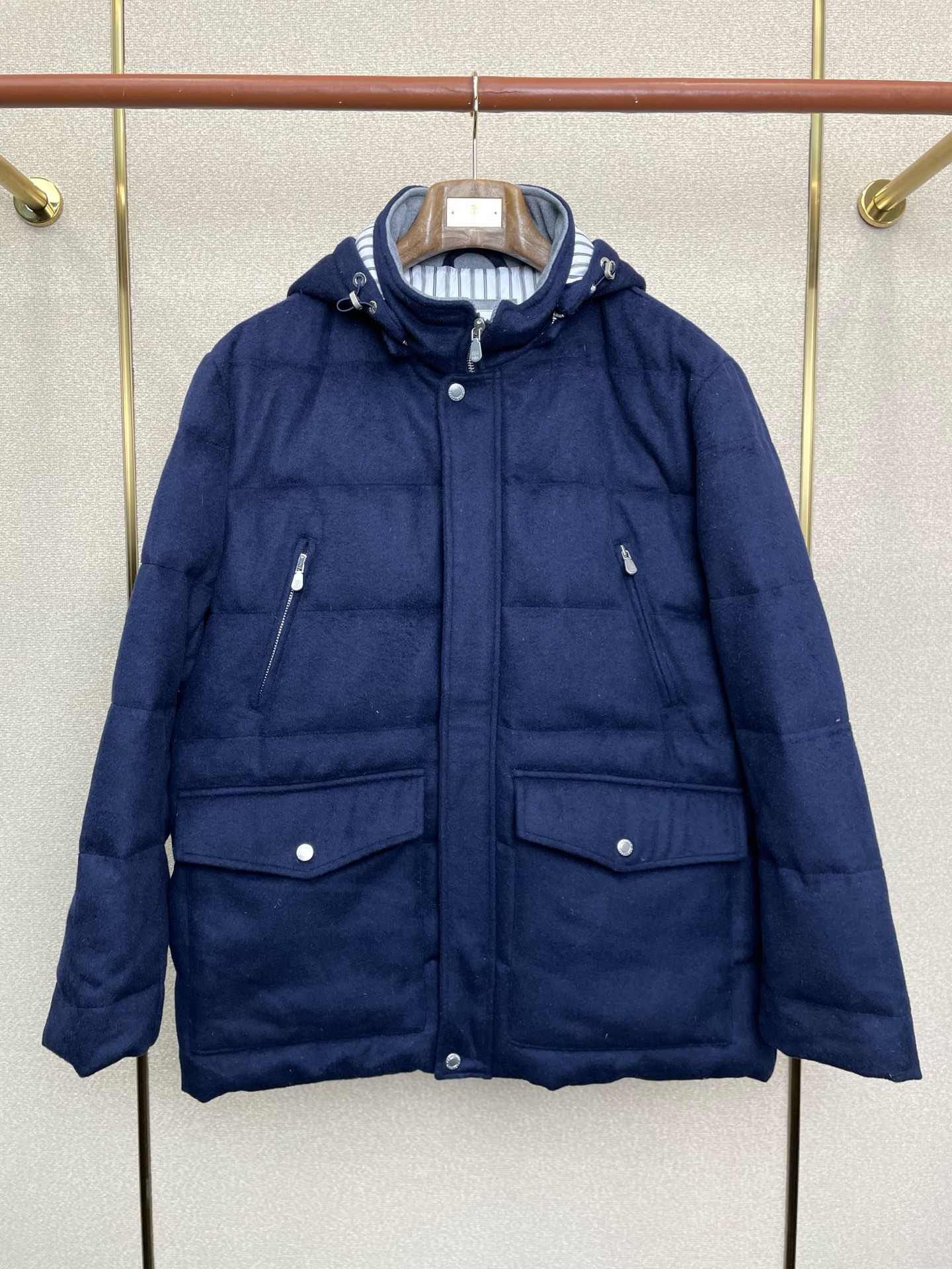 Brunello Cucinelli Down Jacket Hooded L