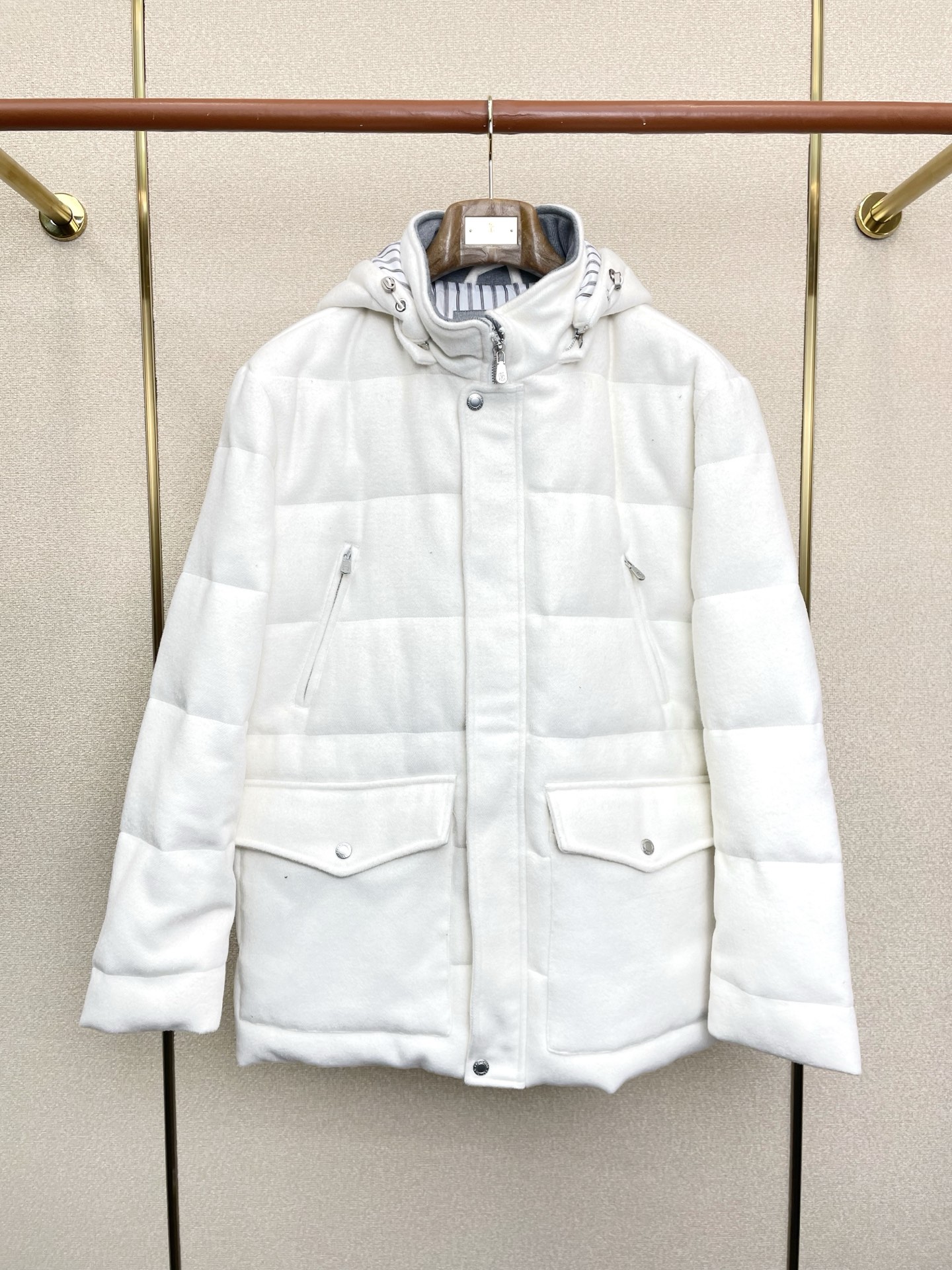Brunello Cucinelli Down Jacket Hooded L
