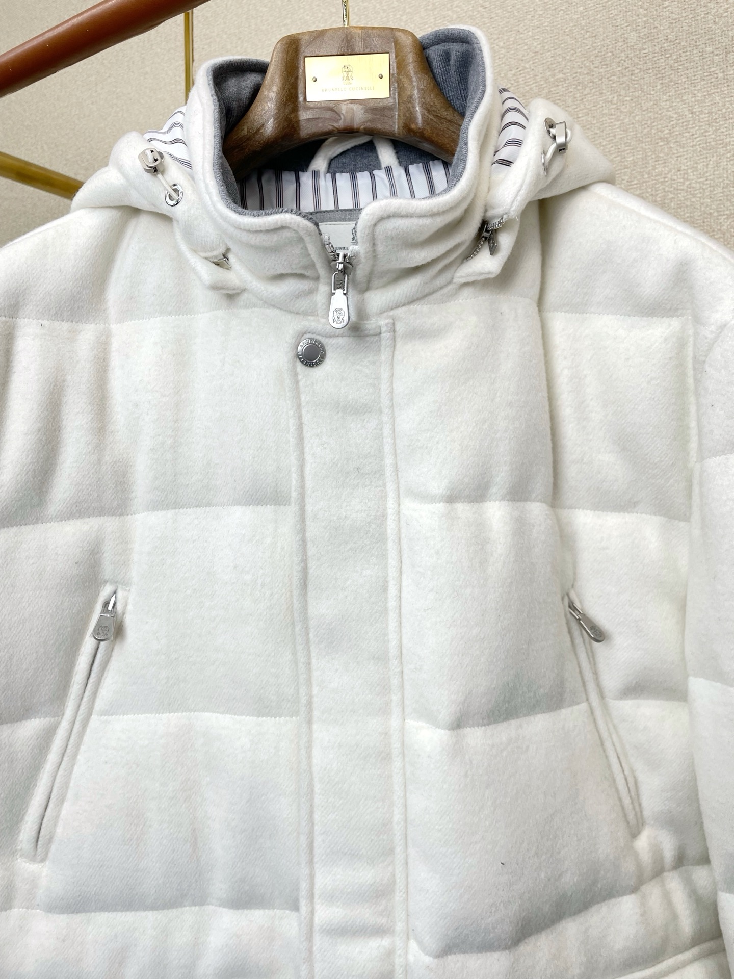 Brunello Cucinelli Down Jacket Hooded L