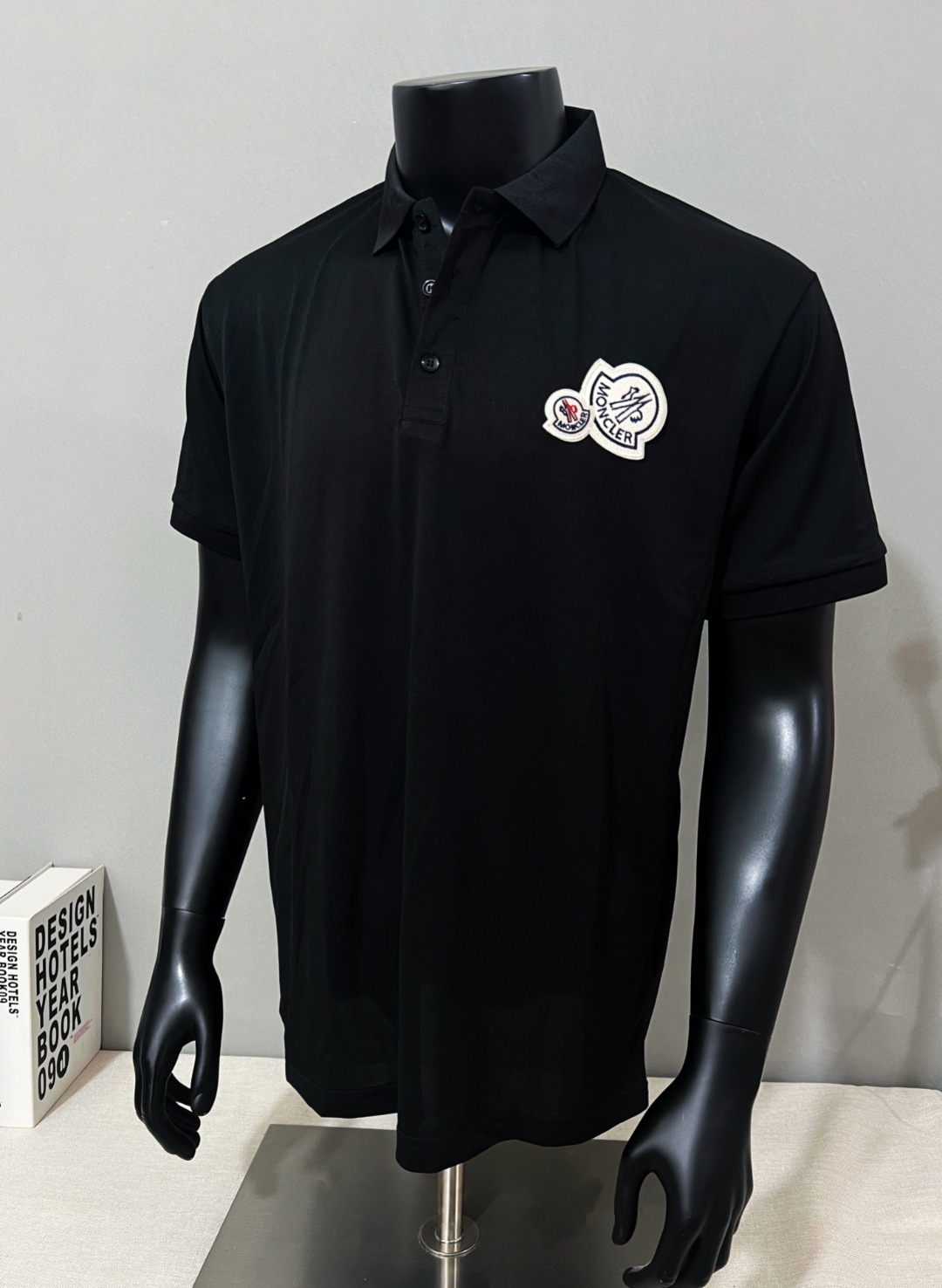 Moncler Male Shirt Black Xs-s-m-l-xl