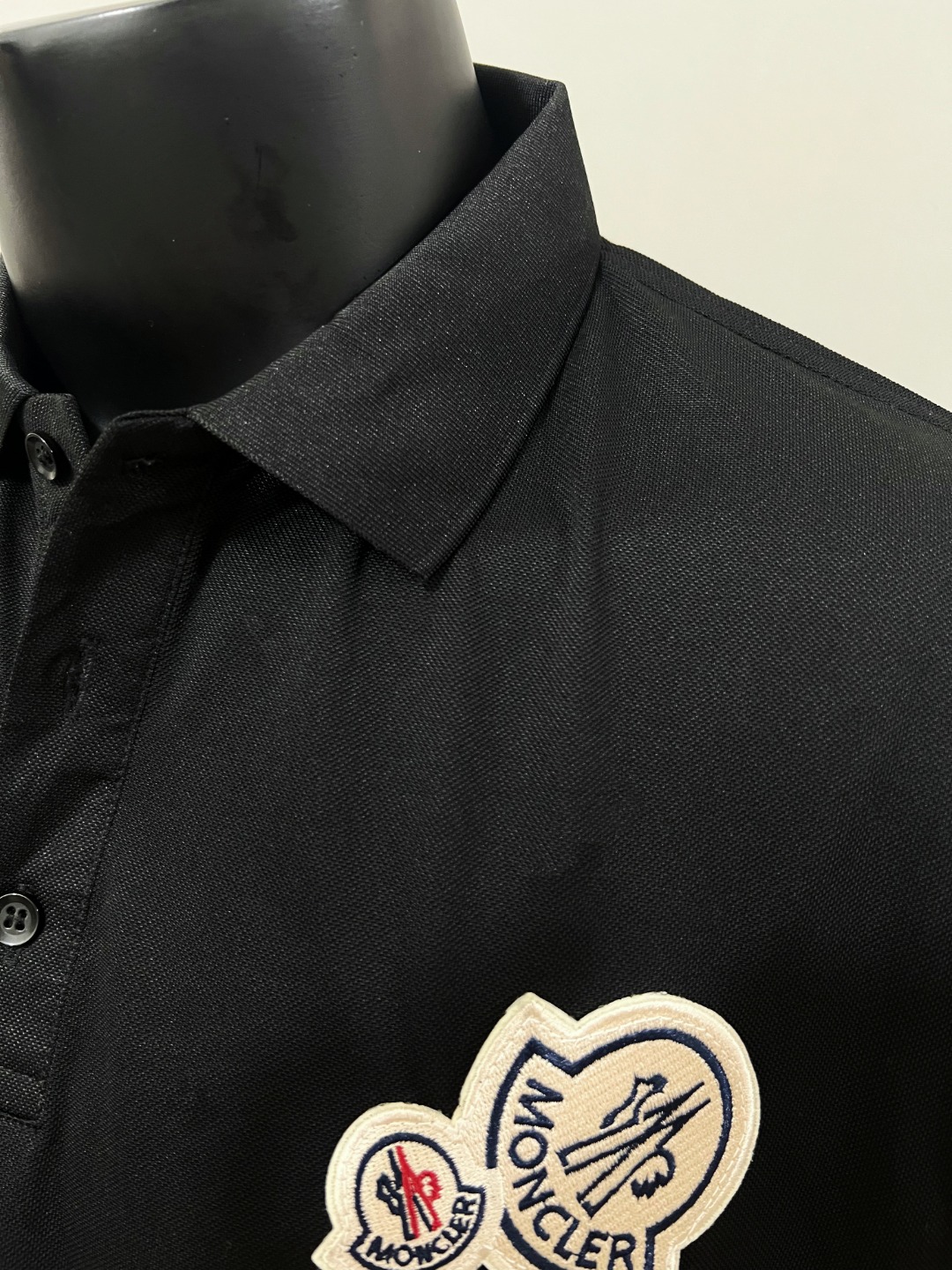 Moncler Male Shirt Black Xs-s-m-l-xl