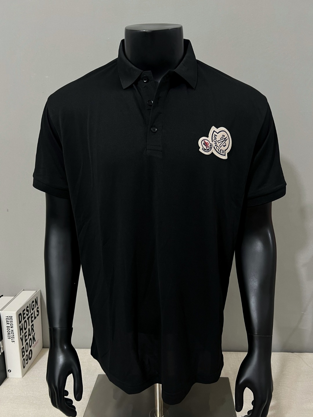 Moncler Male Shirt Black Xs-s-m-l-xl
