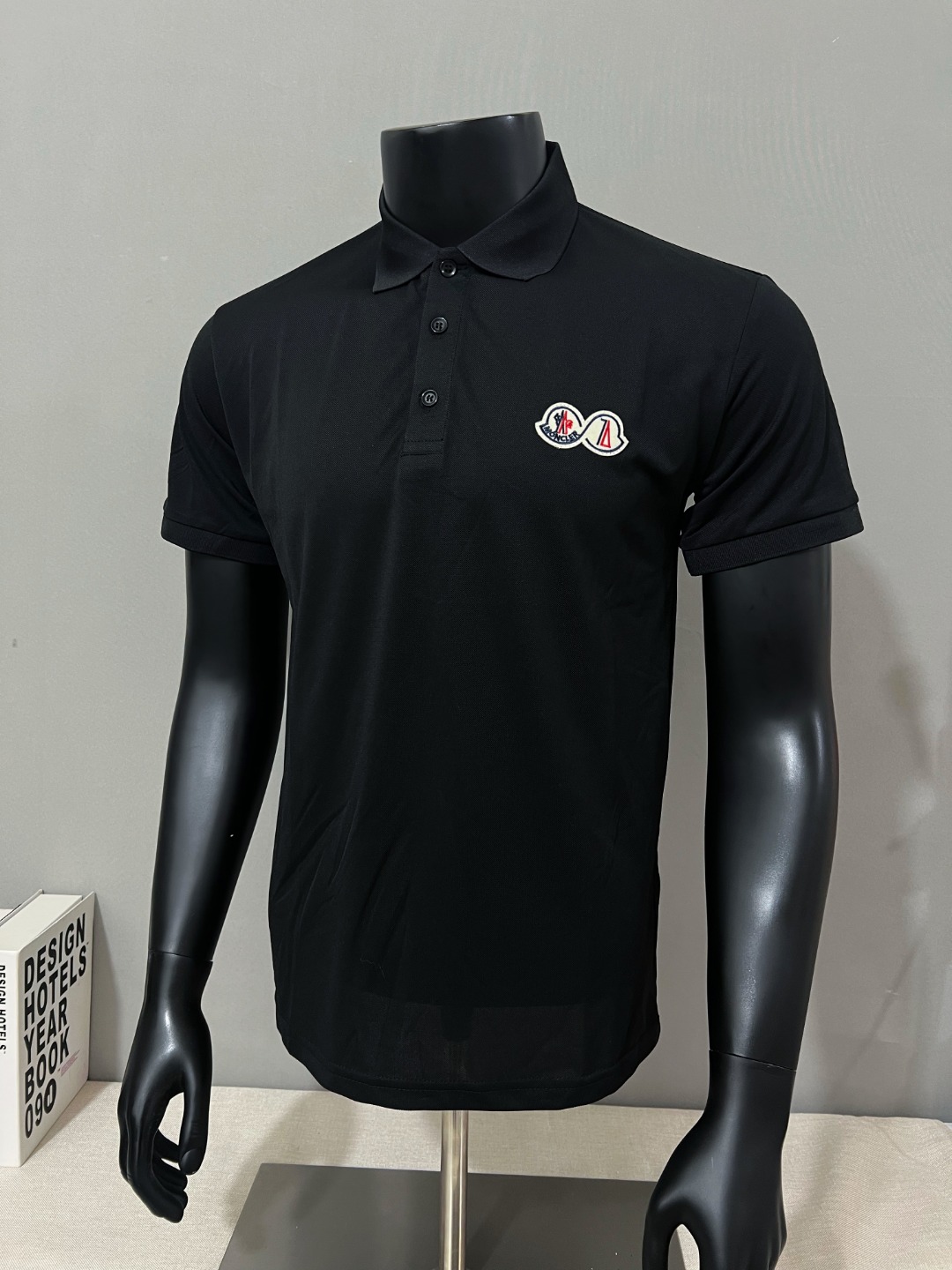Moncler Male Shirt Black Xs-s-m-l-xl