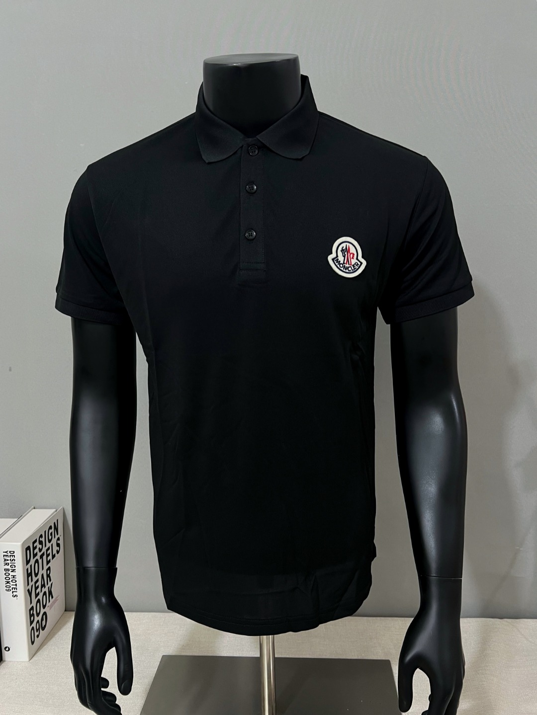 Moncler Male Shirt Black Xs-s-m-l-xl