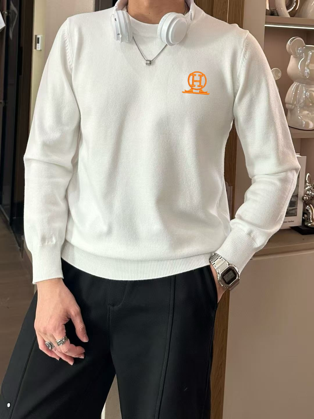 Hermès Basic Clothing Wool M-l-xl