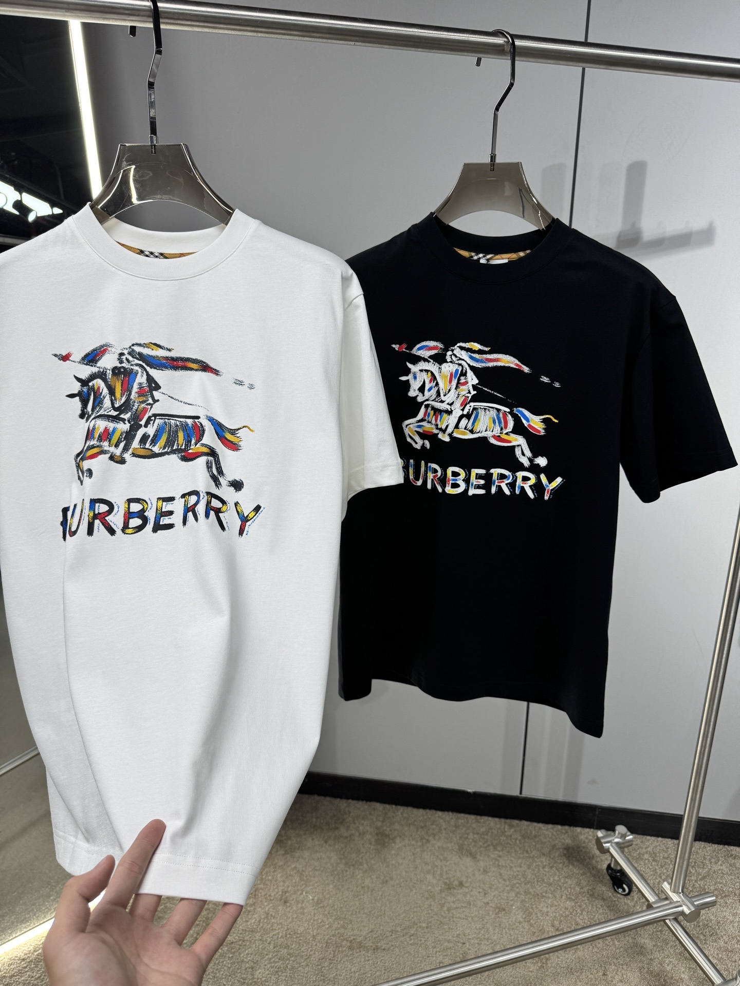 Burberry Basic Clothing Cotton Black S-l-xxl