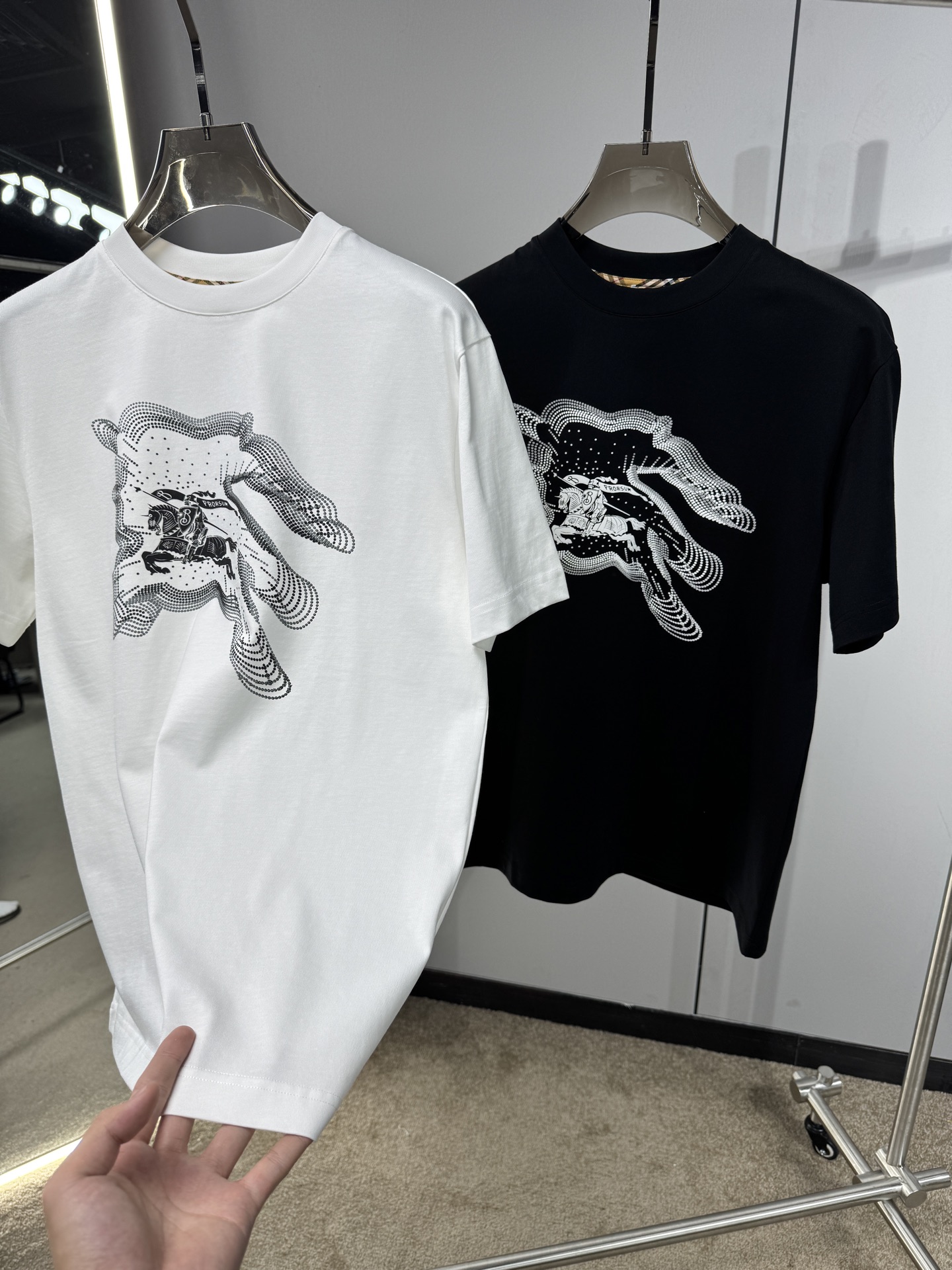 Burberry Basic Clothing Cotton Black S-l-xxl